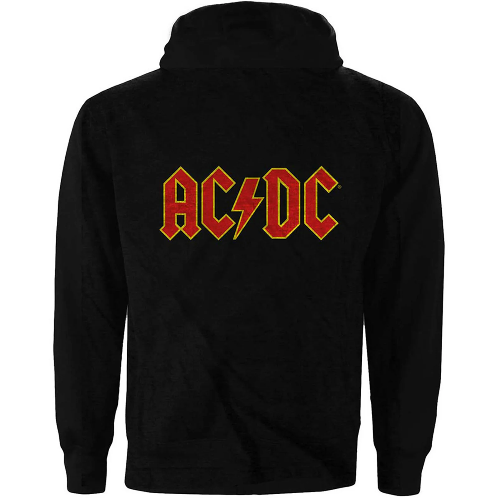 AC/DC - LOGO - Zipped Hoodie Black (Back Print) - Image 2