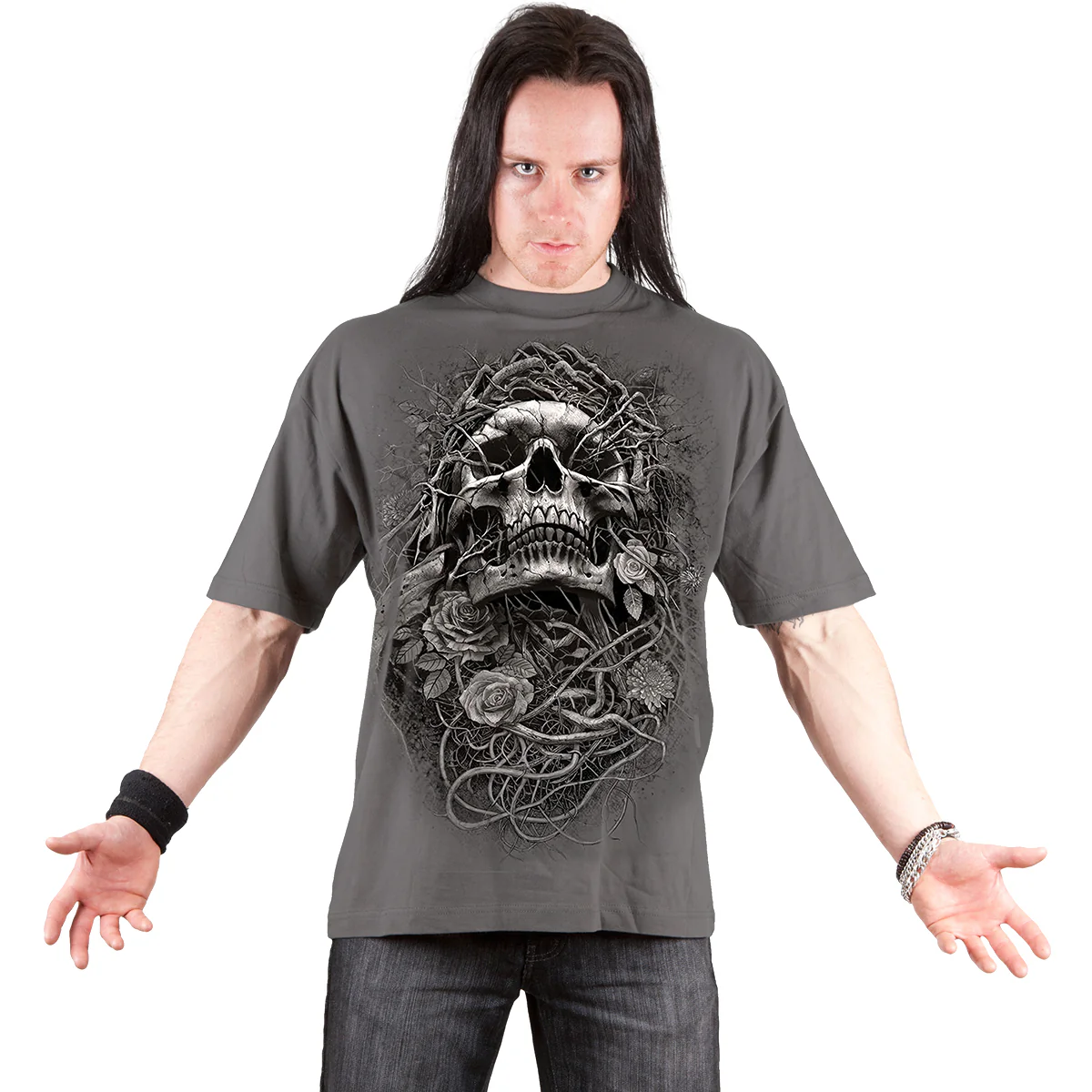 ACID REAPER - T-Shirt Charcoal - Image 3