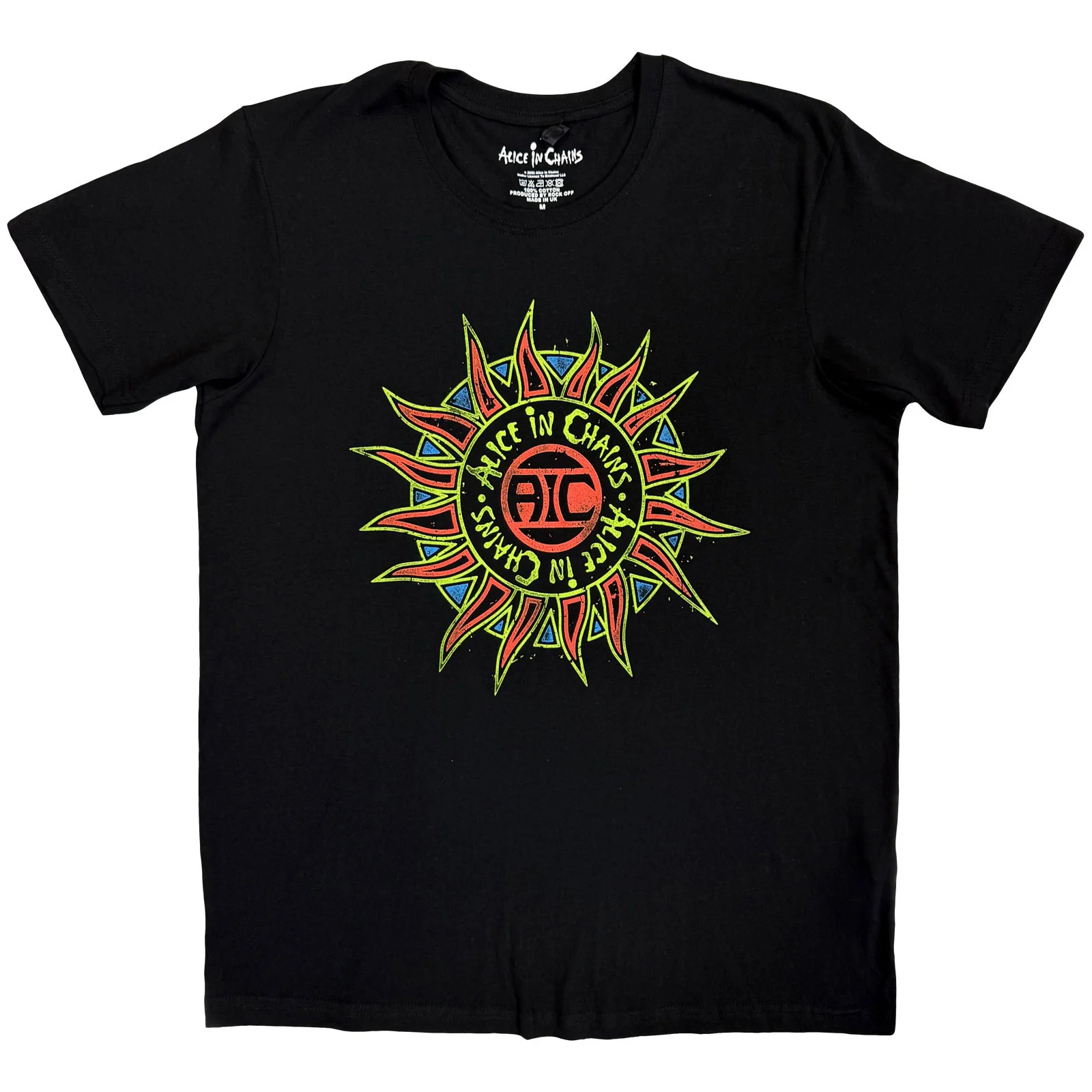 ALICE IN CHAINS - SUN LOGO - T-Shirt Black