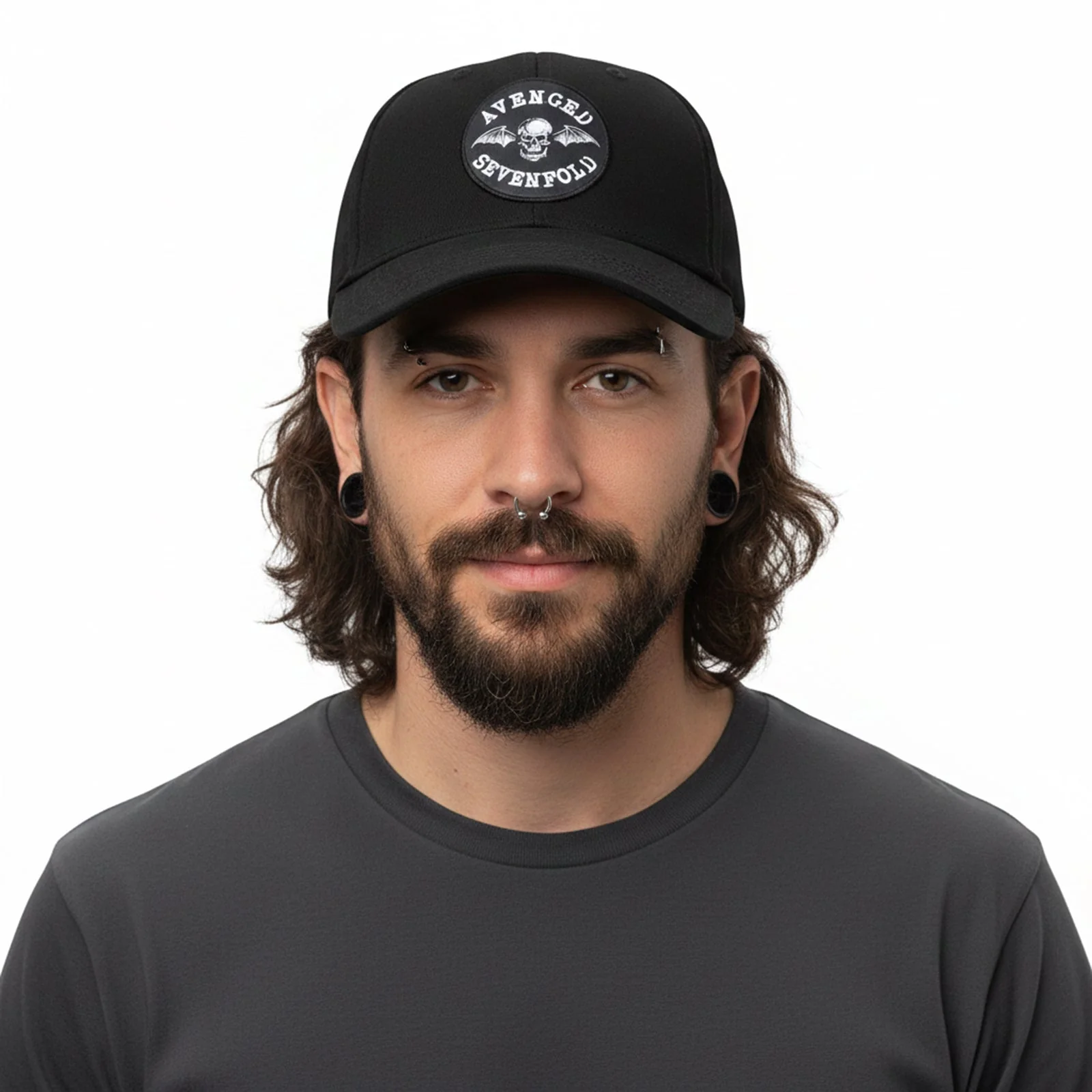 AVENGED SEVENFOLD - DEATHBAT CREST - Baseball Cap Black - Image 3
