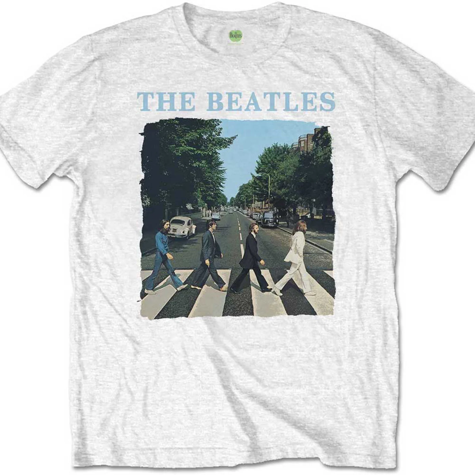 THE BEATLES - ABBEY ROAD & LOGO - T-Shirt White