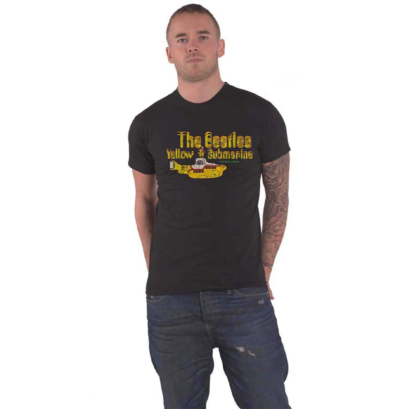 THE BEATLES - NOTHING IS REAL - T-Shirt Black - Image 2