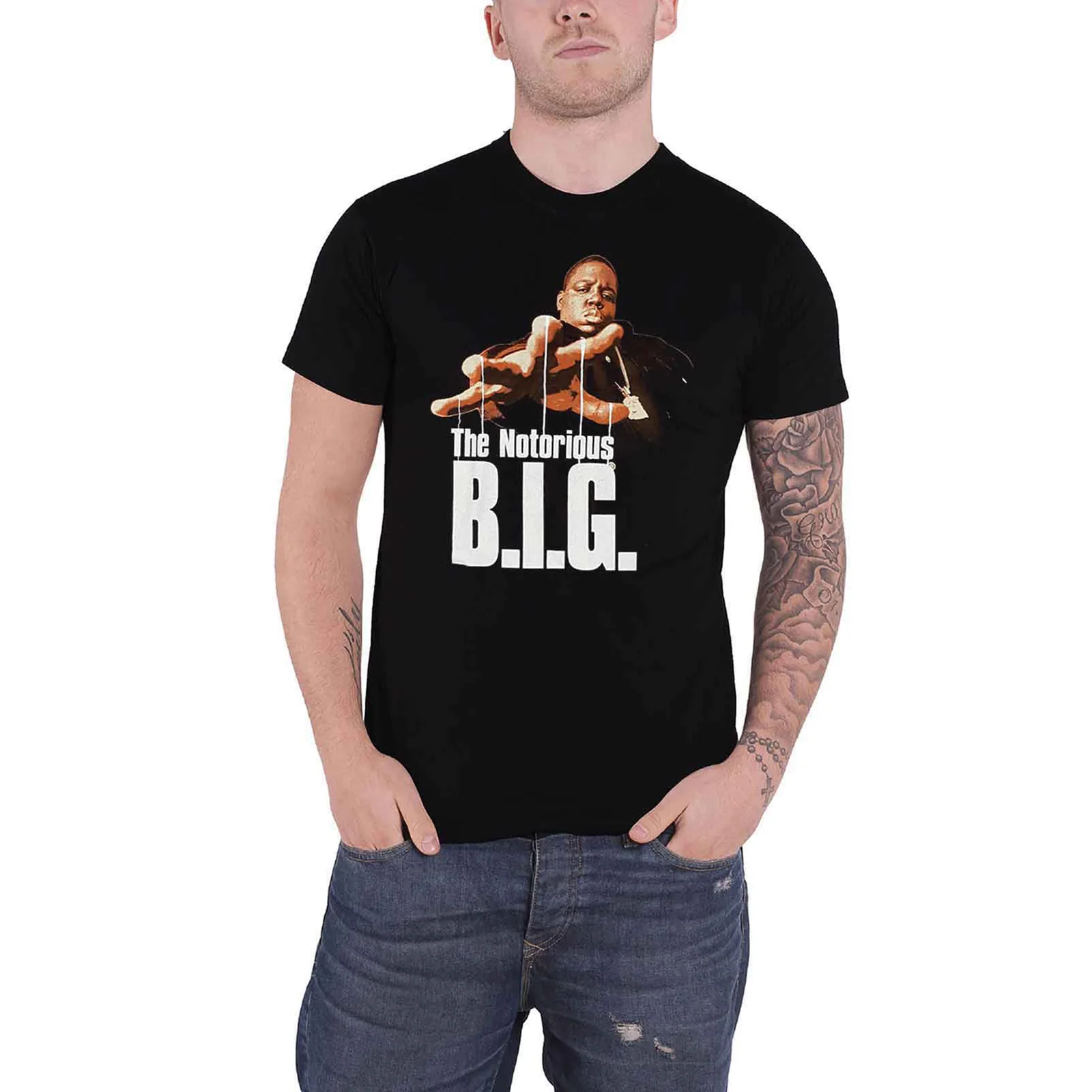 BIGGIE SMALLS - REACHSTRINGS - T-Shirt Black - Image 2