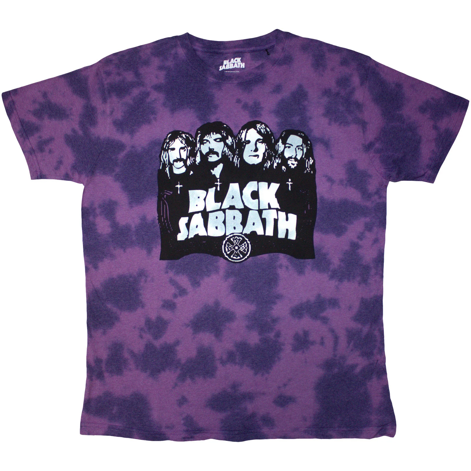 BLACK SABBATH - BAND & LOGO - Kids T-Shirt Purple (Wash Collection)