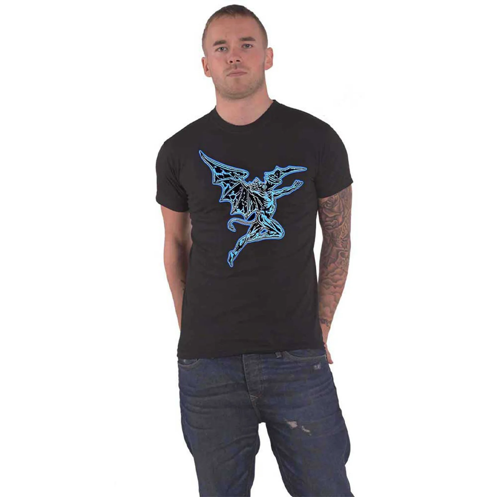 BLACK SABBATH - LIGHTNING HENRY - T-Shirt Black (Back Print) - Image 3
