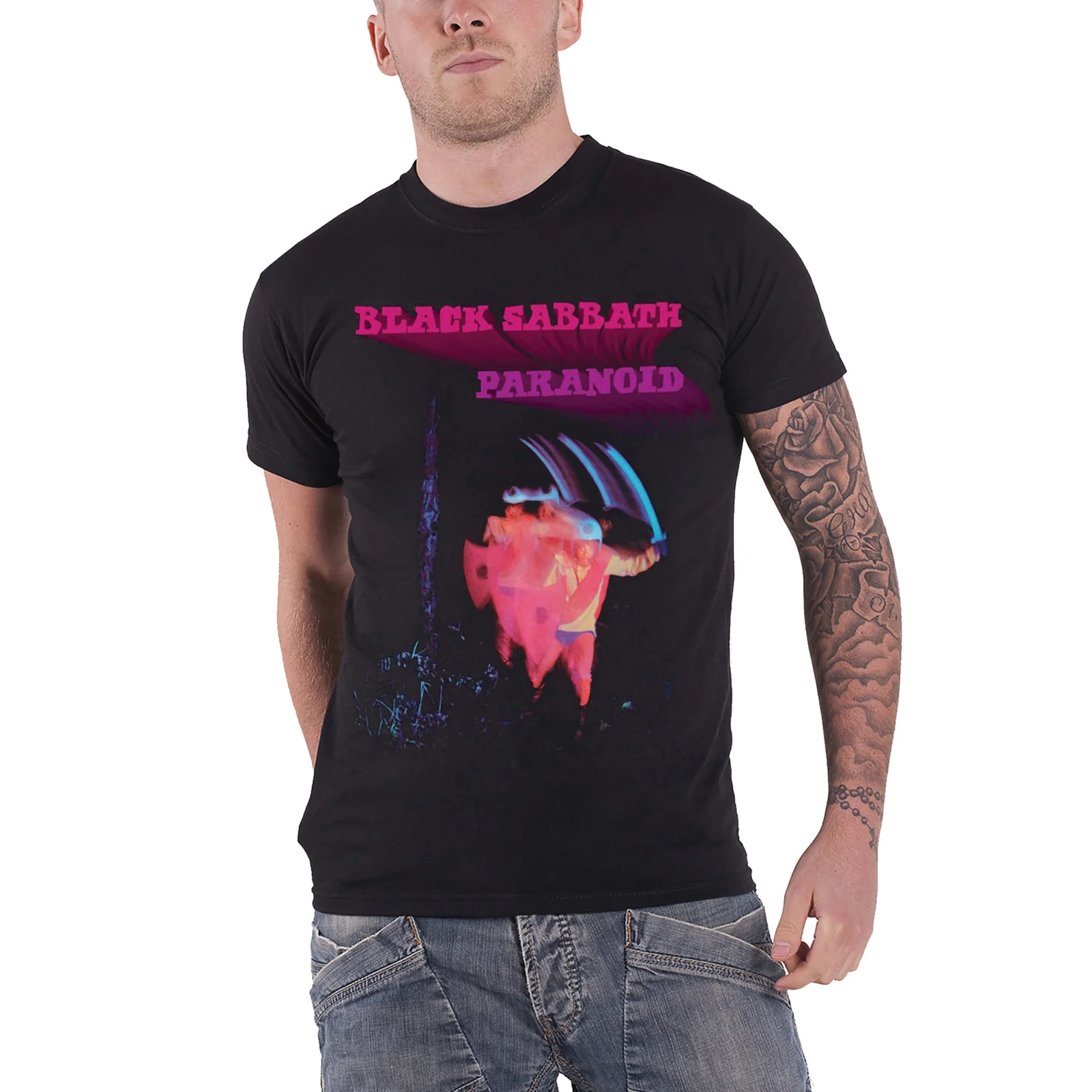 BLACK SABBATH - PARANOID MOTION TRAILS - T-Shirt Black - Image 2