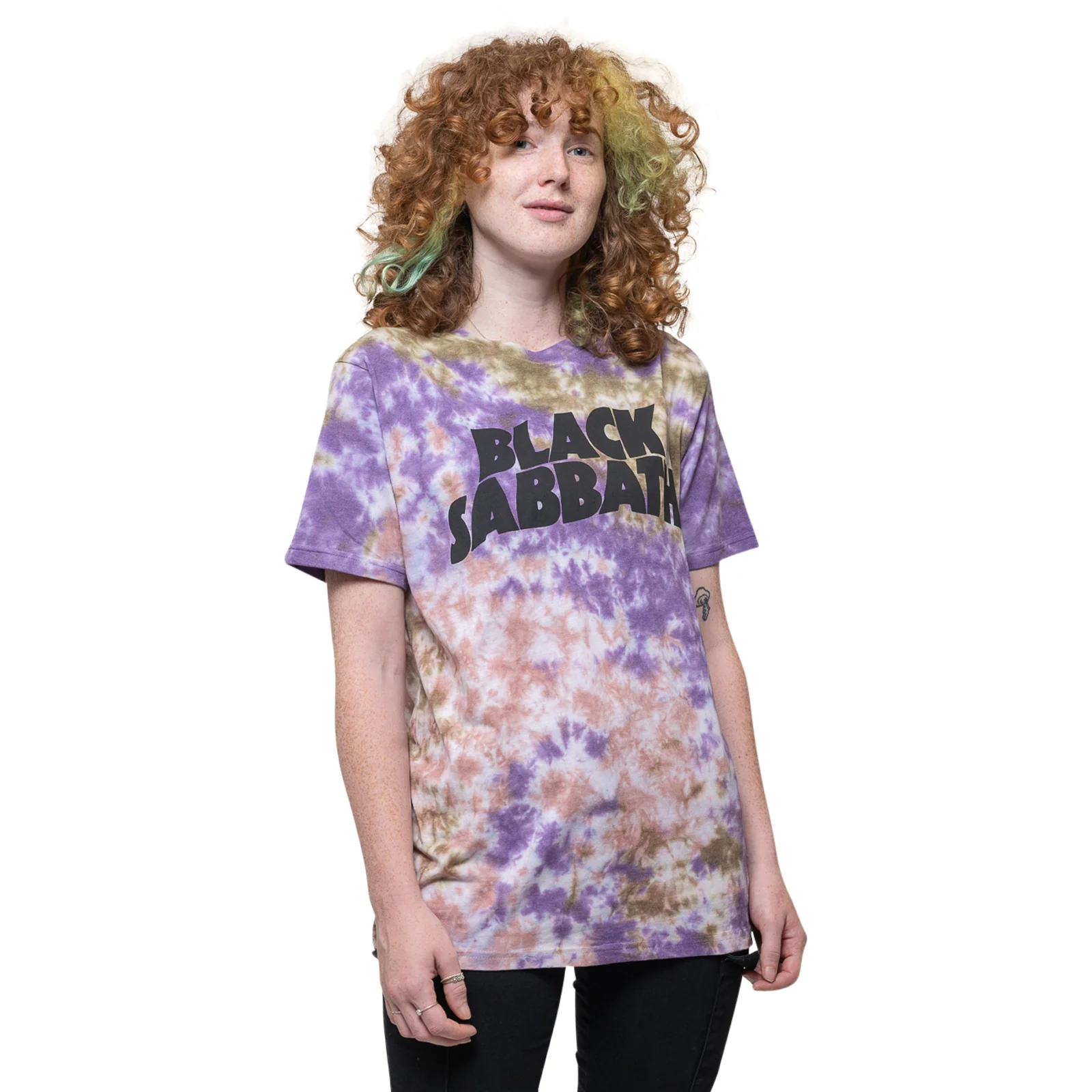 BLACK SABBATH - WAVY LOGO - T-Shirt Blue (Wash Collection) - Image 3