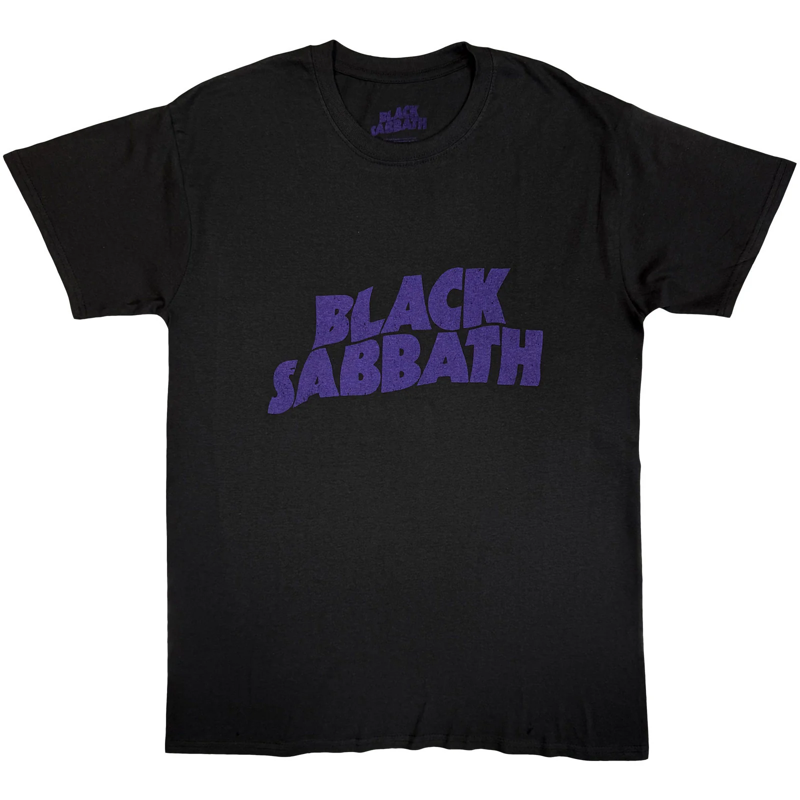 BLACK SABBATH - WAVY LOGO VINTAGE - T-Shirt Black