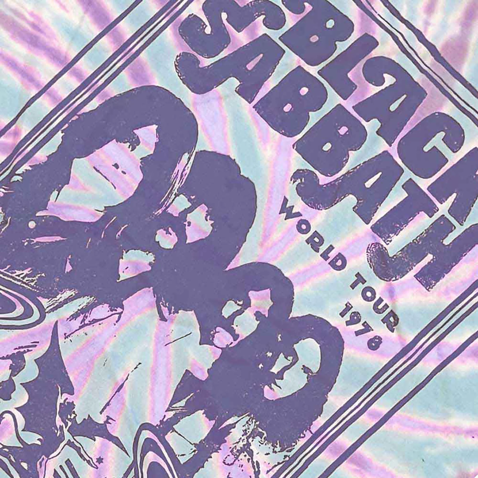 BLACK SABBATH - WORLD TOUR '78 - T-Shirt Green (Wash Collection) - Image 2