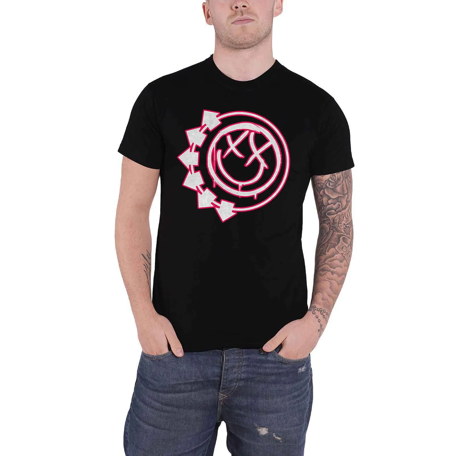 BLINK-182 - SIX ARROW SMILE - T-Shirt Black - Image 2