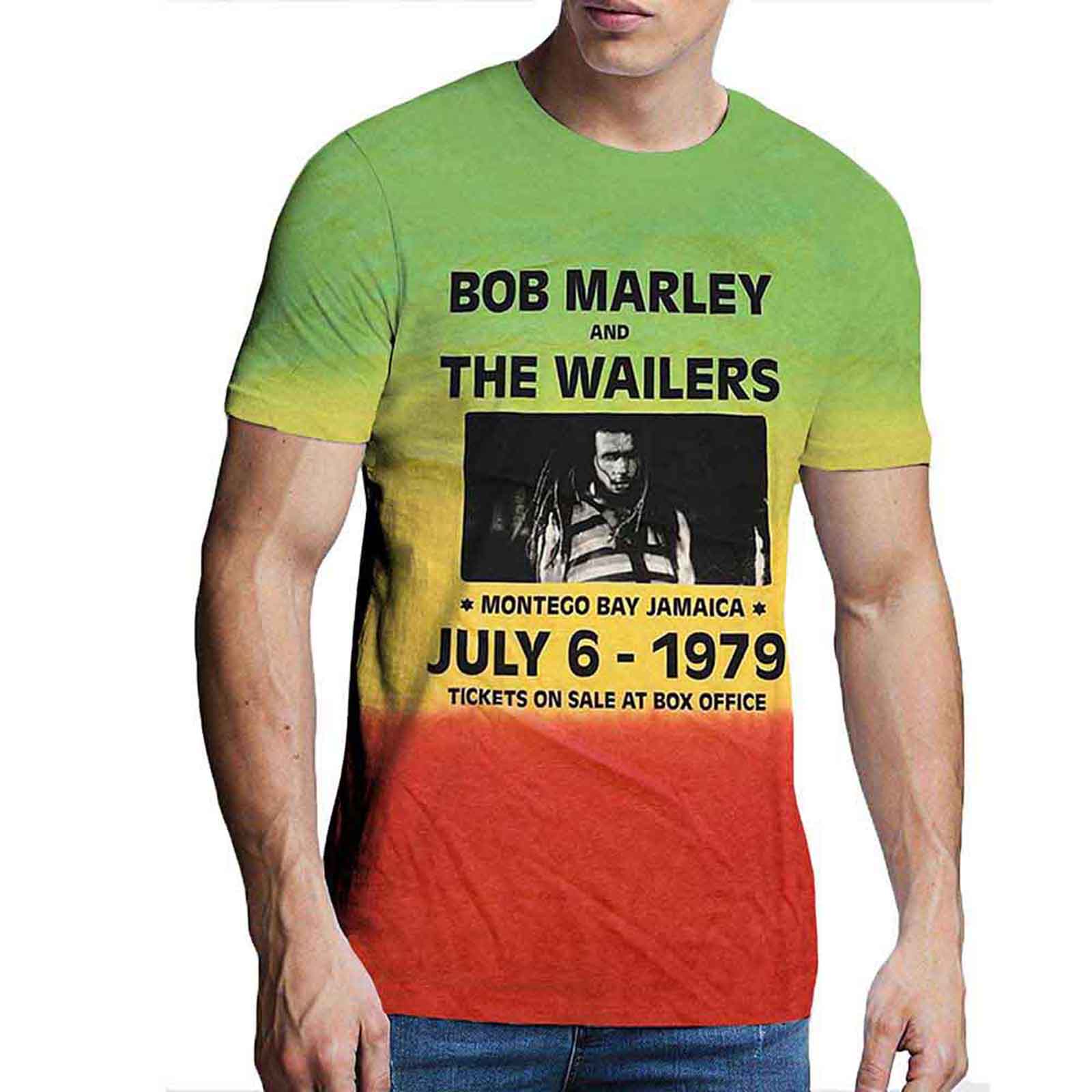 BOB MARLEY - MONTEGO BAY - T-Shirt Green (Wash Collection) - Image 2