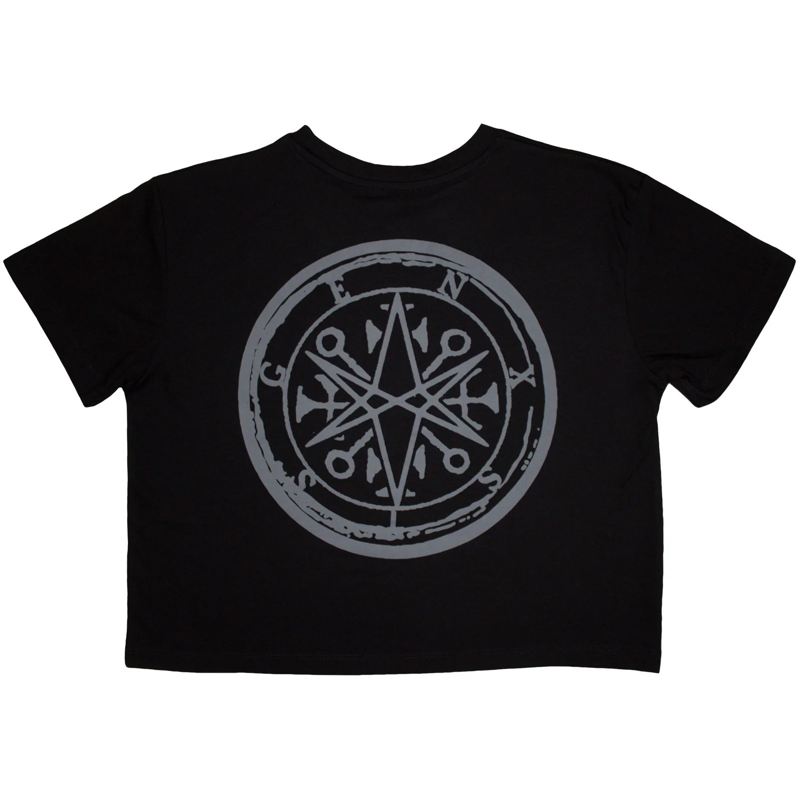 BRING ME THE HORIZON - METAL LOGO GENXSIS - Crop Top Black (Back Print) - Image 2