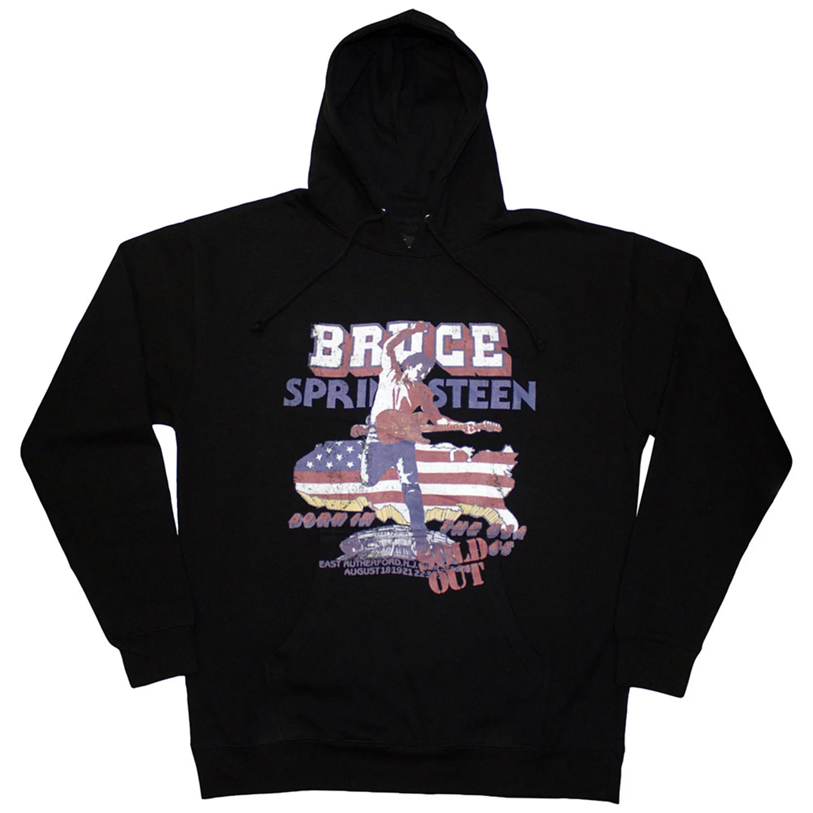 BRUCE SPRINGSTEEN - BORN IN THE USA '85 - Pullover Hoodie Black