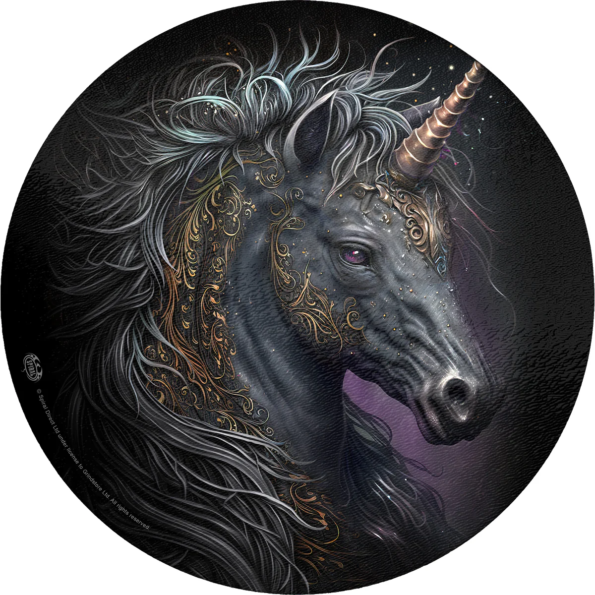 CELTIC UNICORN - Glass Chopping Board (Circular)