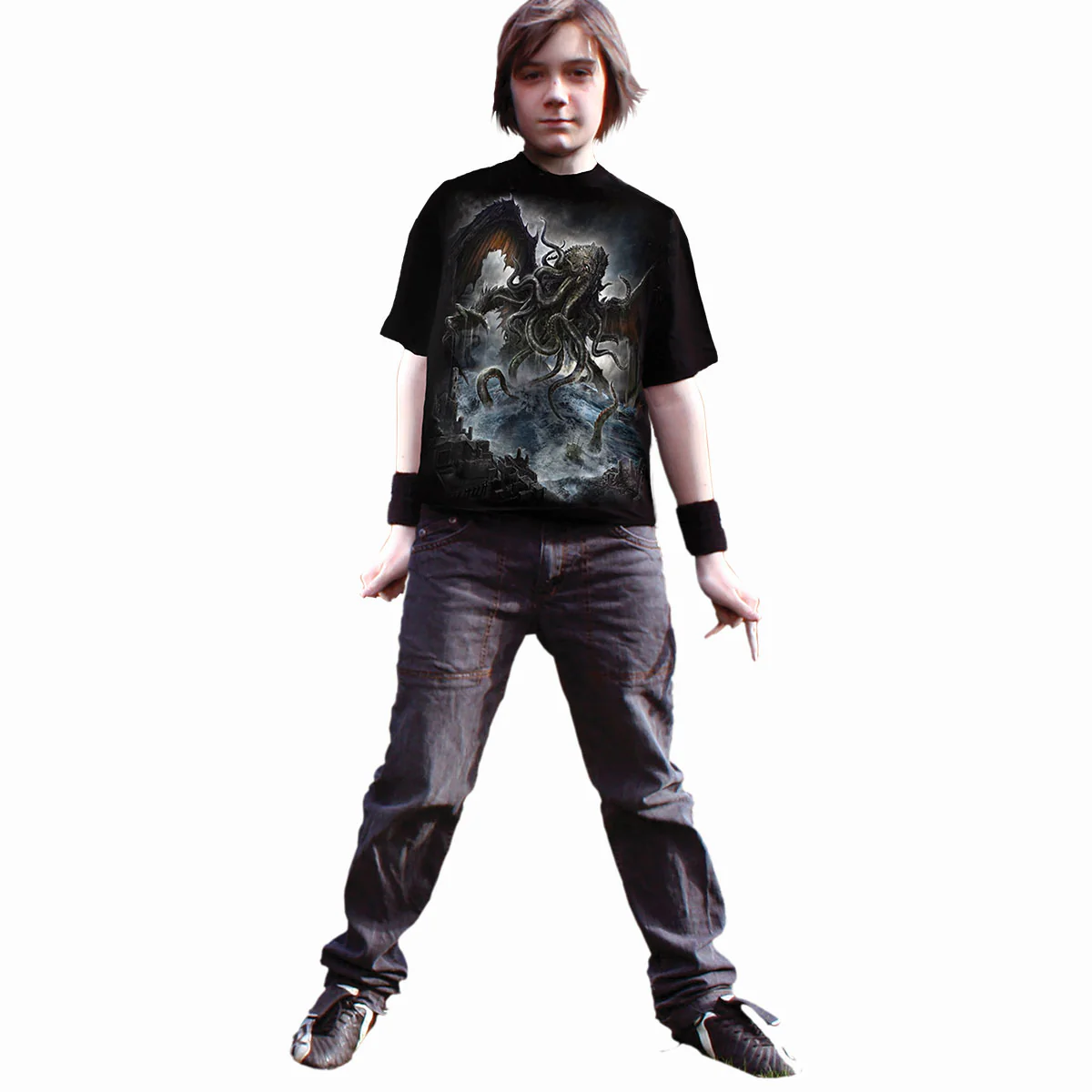 CTHULHU - Kids T-Shirt Black - Image 3