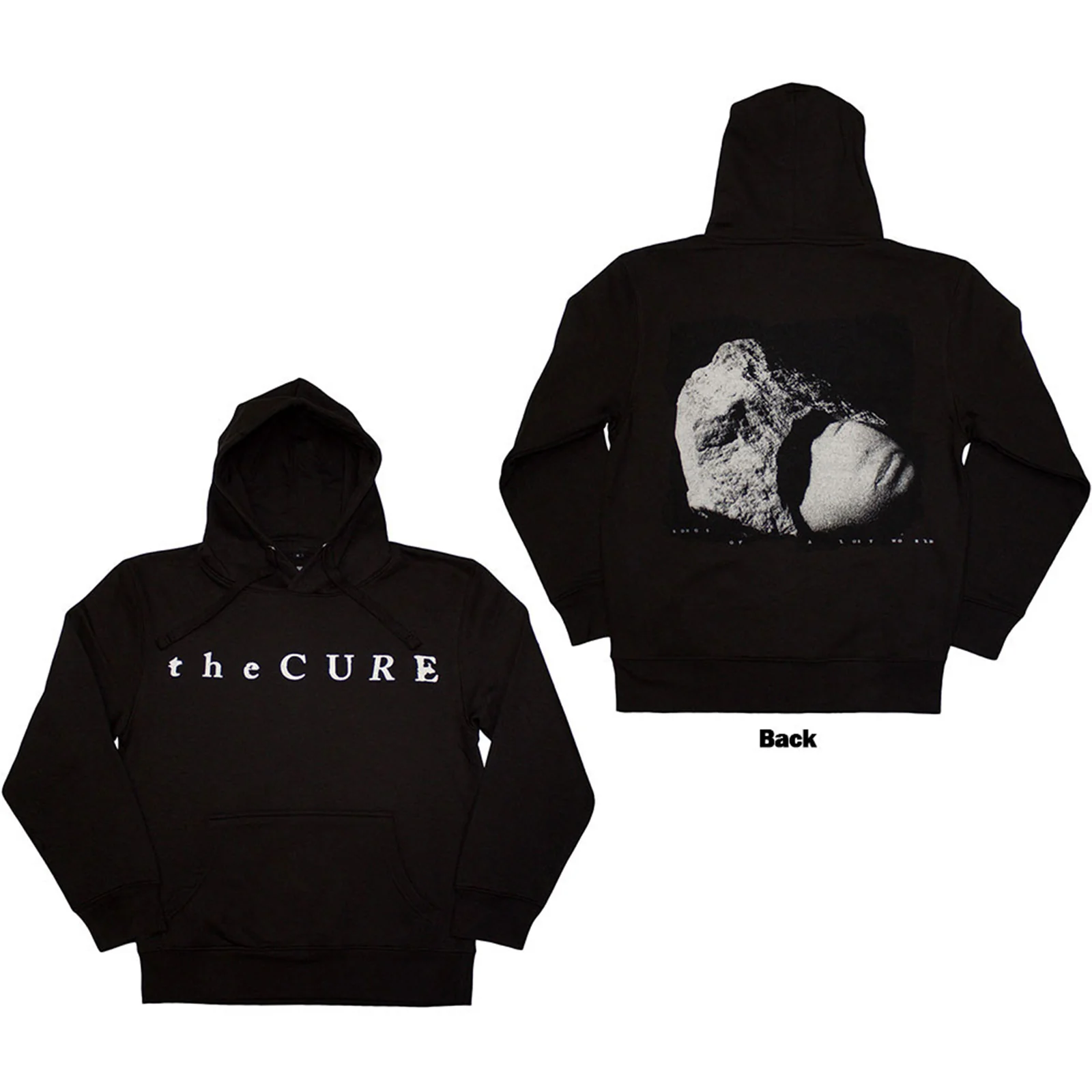 THE CURE - SONGS OF A LOST WORLD LOGO - Pullover Hoodie Black (Back Print)