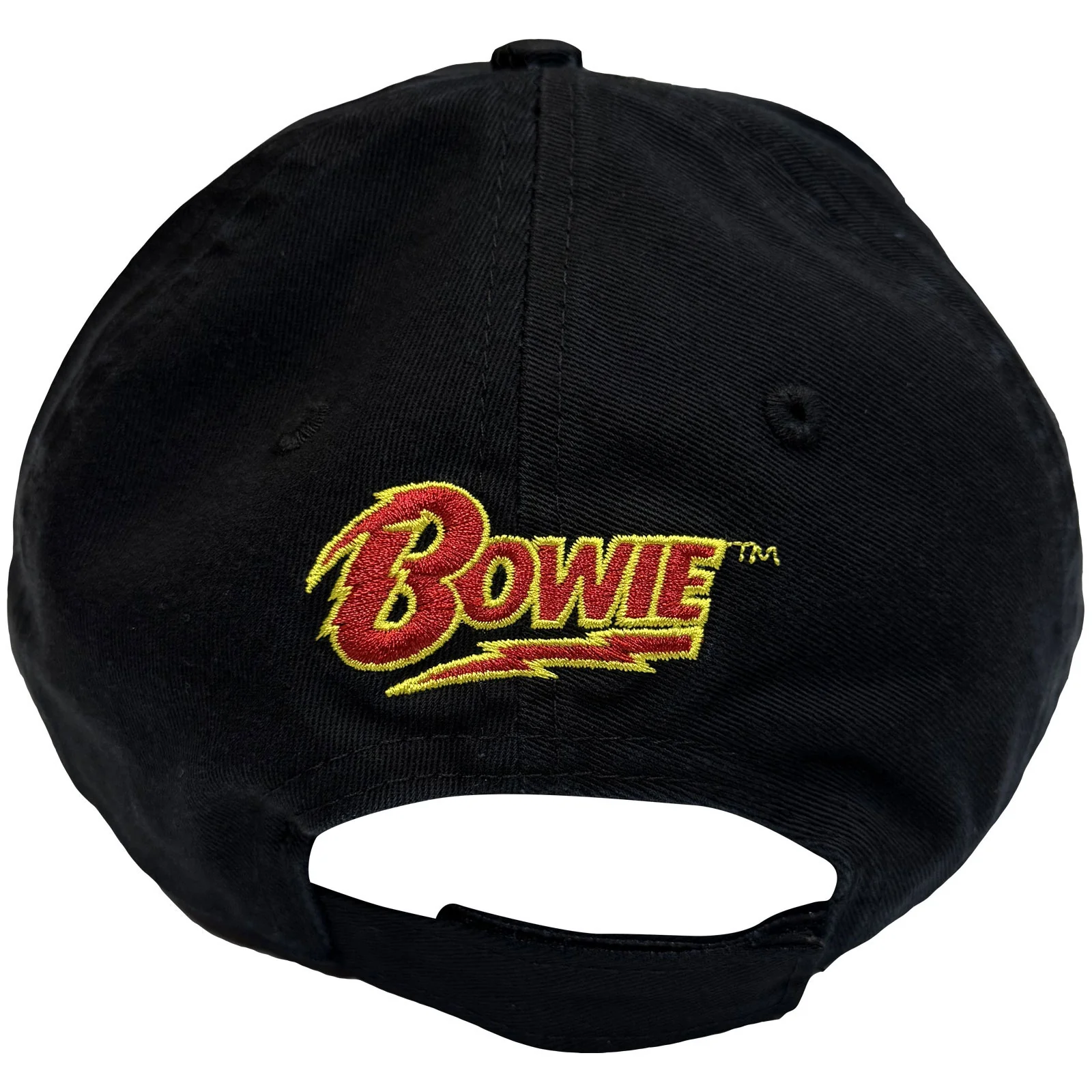 DAVID BOWIE - FLASH LOGO - Baseball Cap Black - Image 2