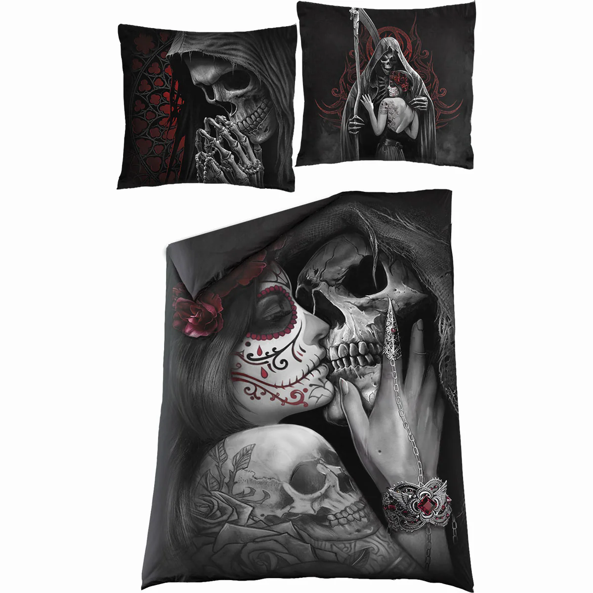 DEAD KISS - Single Duvet Cover + UK And EU Pillow case - Image 2