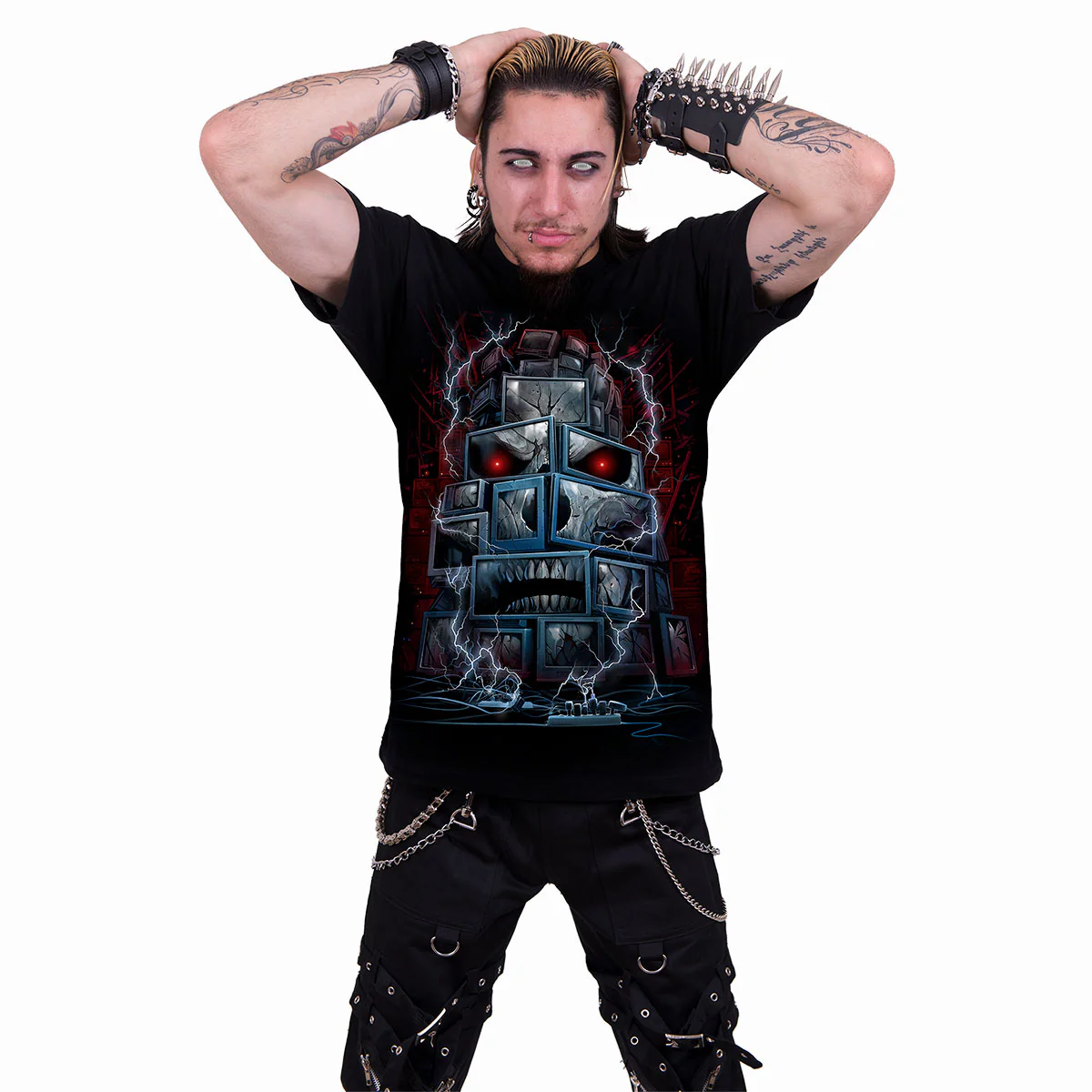 DEATH BY TV - T-Shirt Black - Image 3