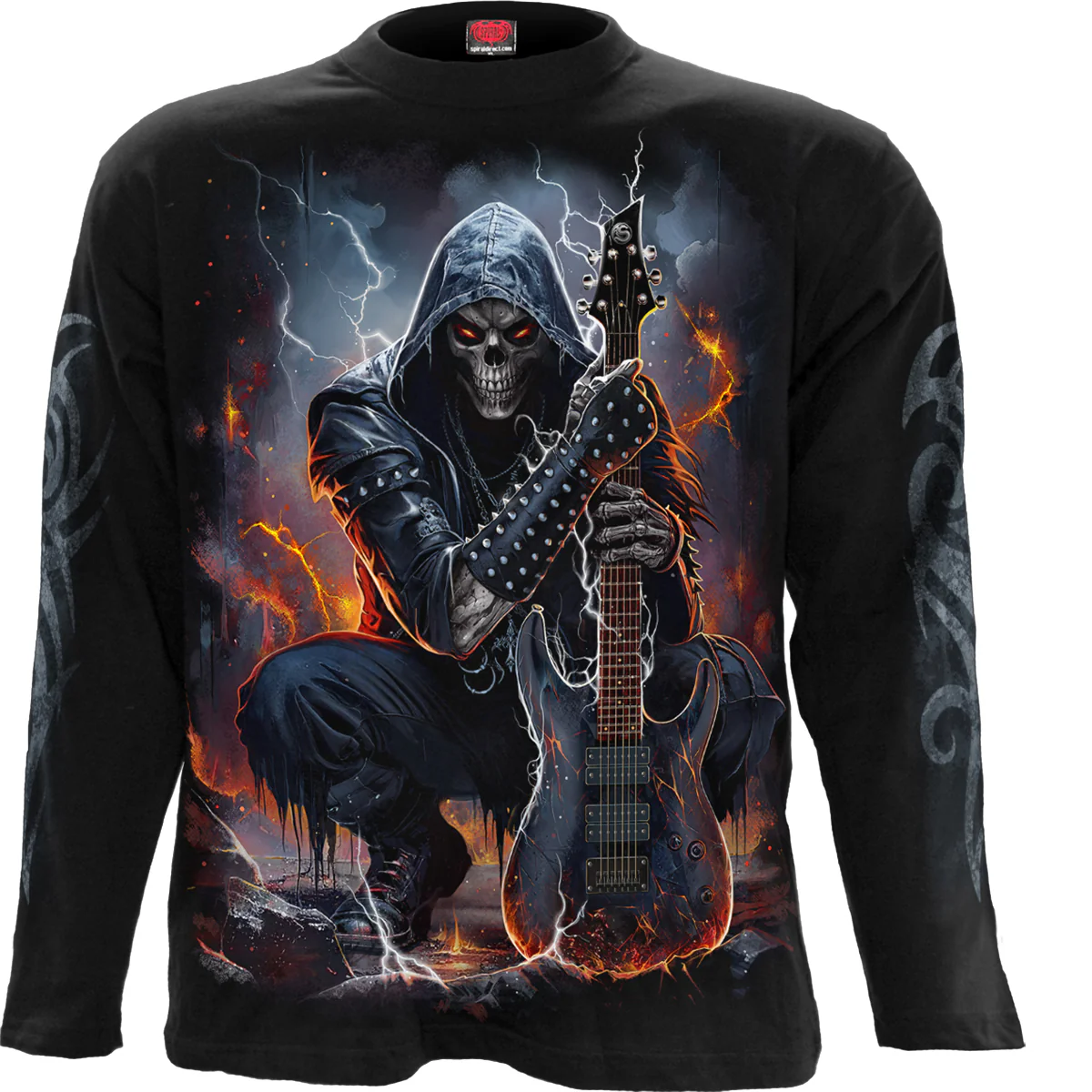 DEATH ROCKER - Longsleeve T-Shirt Black