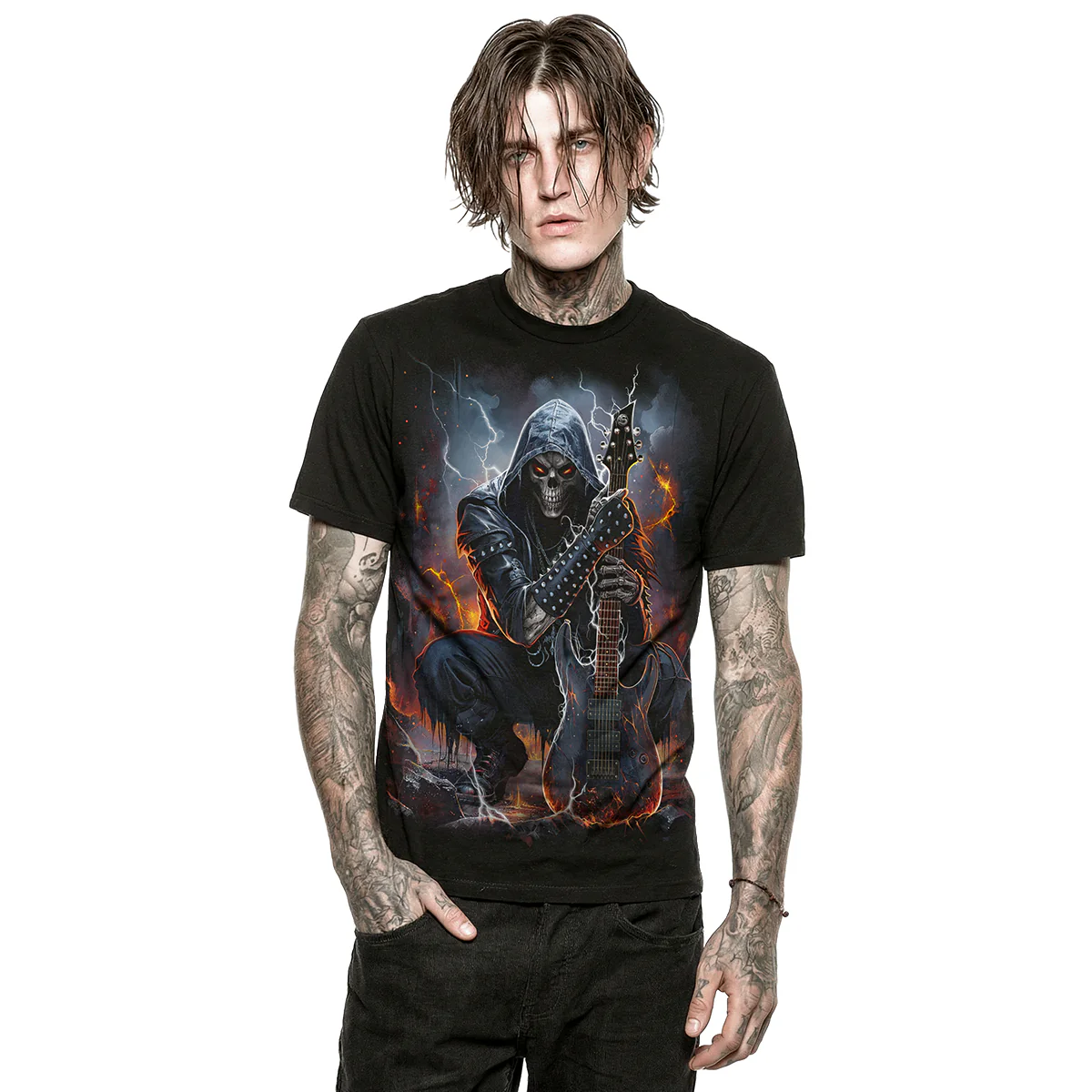 DEATH ROCKER - T-Shirt Black - Image 3