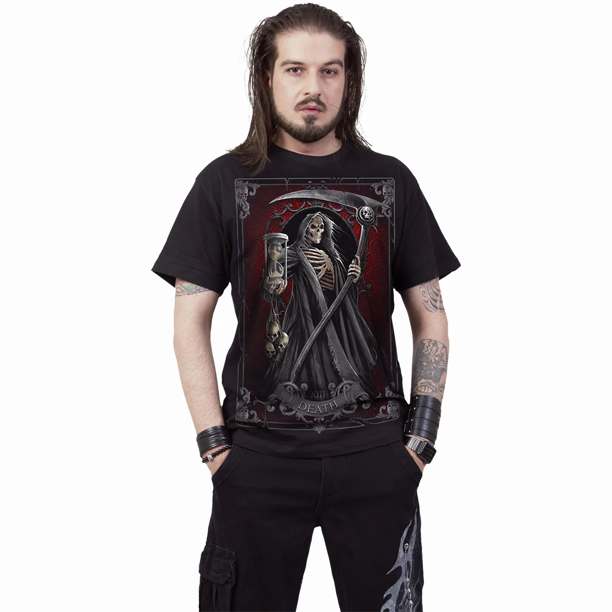 DEATH TAROT - T-Shirt Black - Image 3