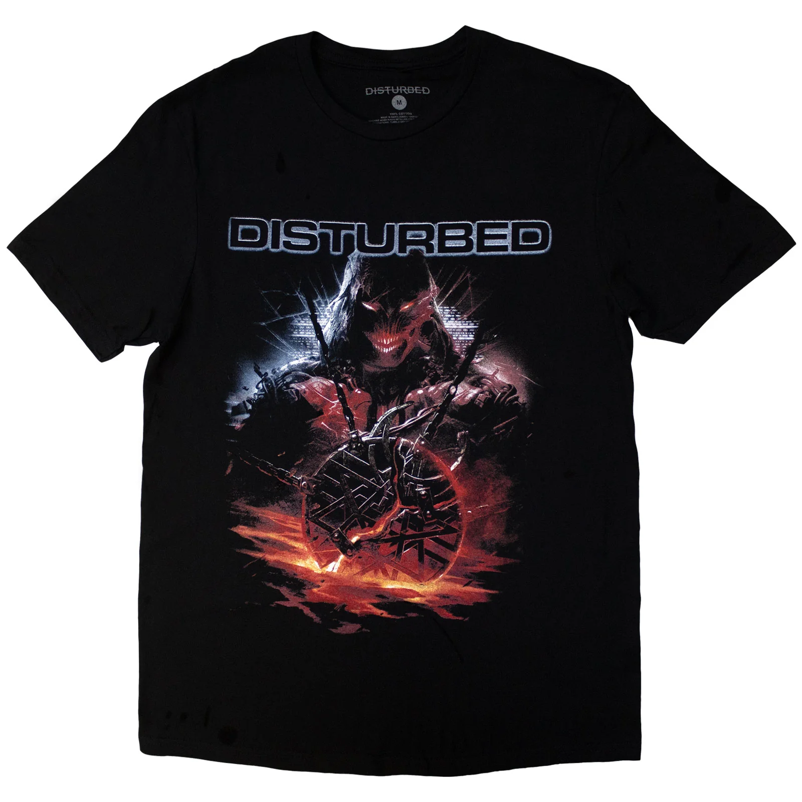 DISTURBED - EUROPEAN TOUR '23 MEDALLION - T-Shirt Black (Back Print & Ex-Tour)