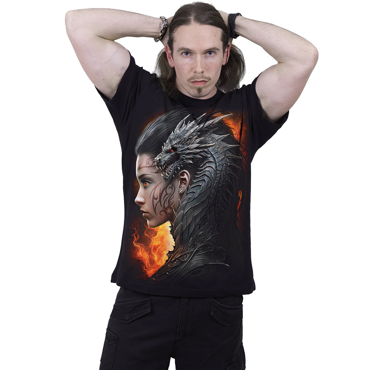 DRACO QUEEN - T-Shirt Black - Image 3