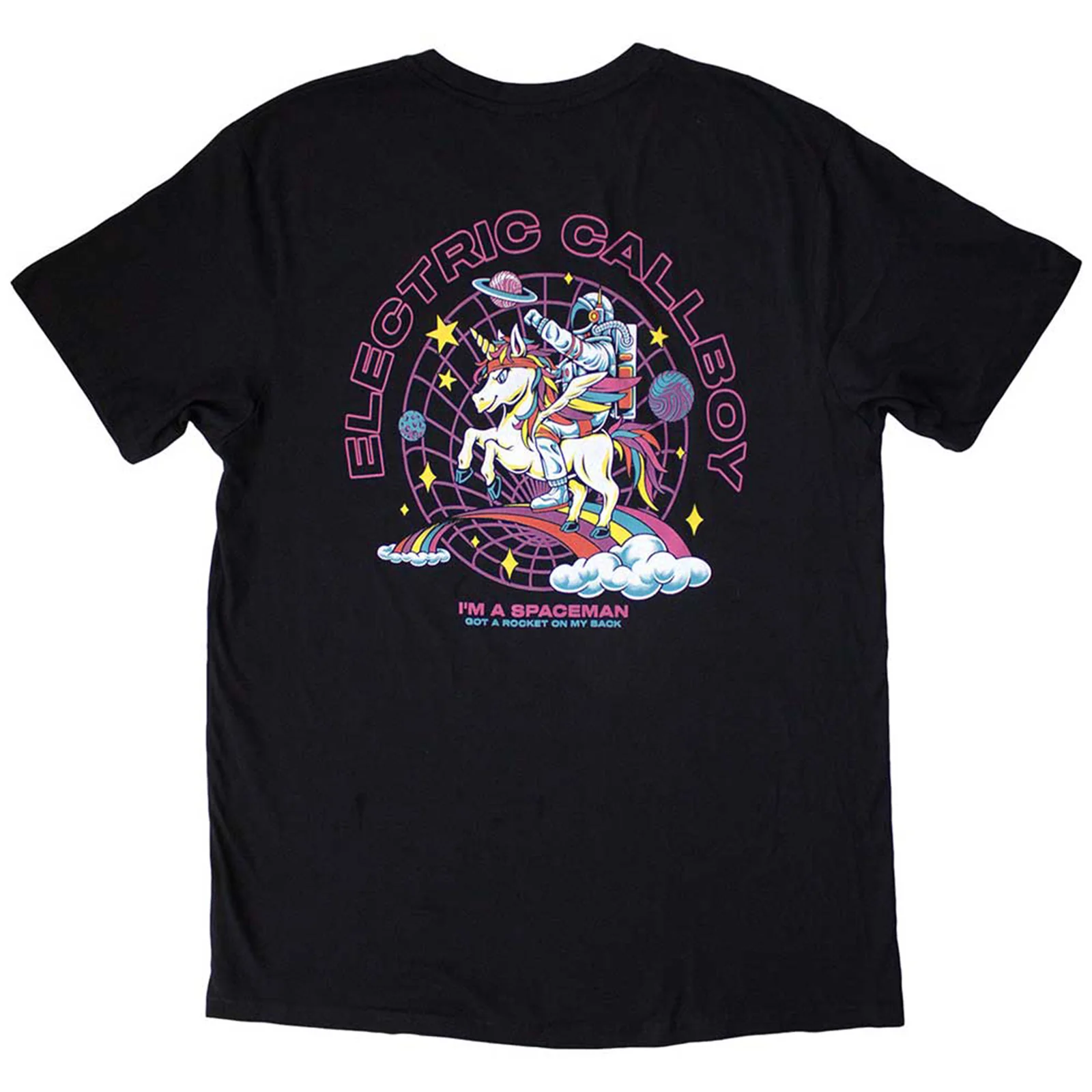 ELECTRIC CALLBOY - SPACEMAN UNICORN - T-Shirt Black (Back Print) - Image 2