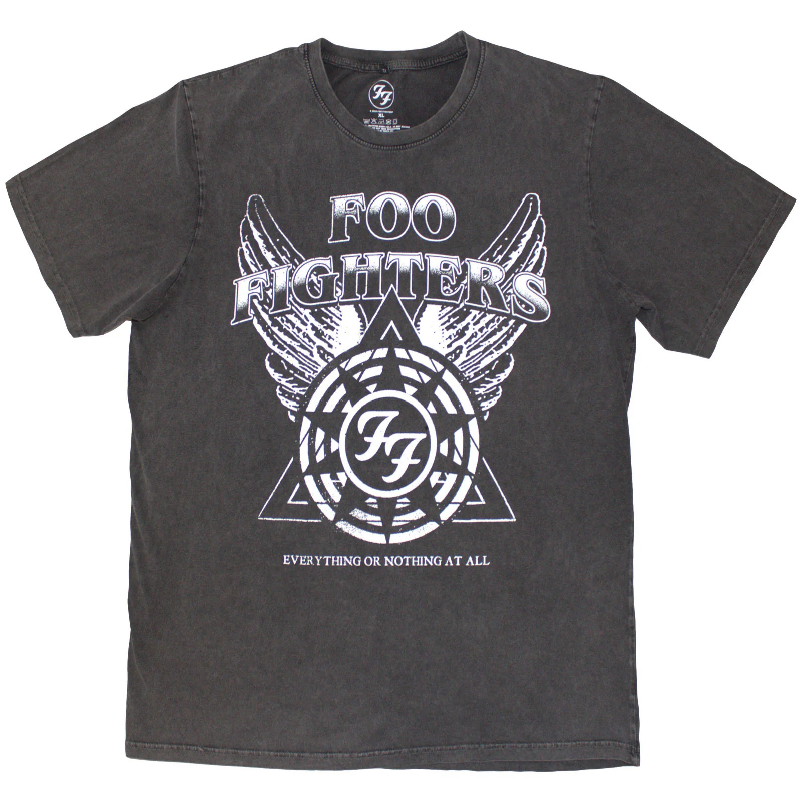 FOO FIGHTERS - EONAA LOGO - Stone Wash T-Shirt Grey