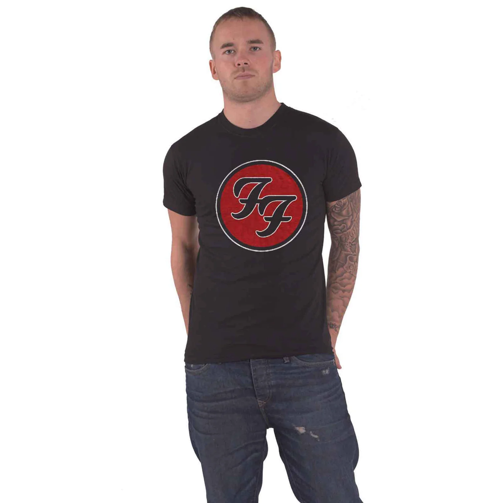 FOO FIGHTERS - FF LOGO - T-Shirt Black - Image 2