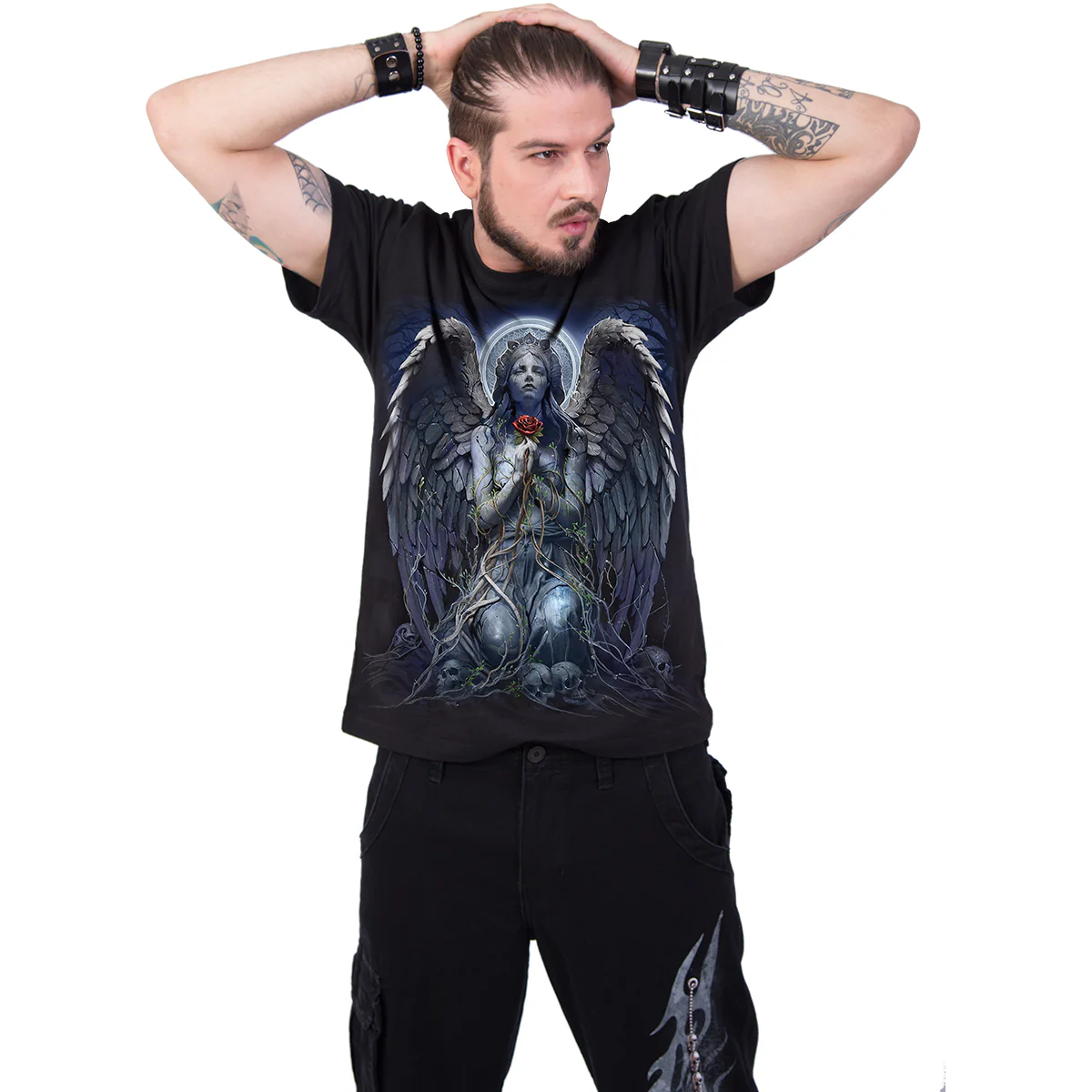 GRIEVING ANGEL - T-Shirt Black - Image 3