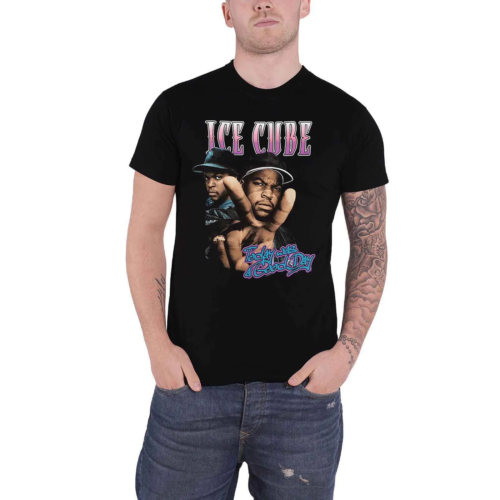 ICE CUBE - TODAY WAS A GOOD DAY - T-Shirt Black - Image 2