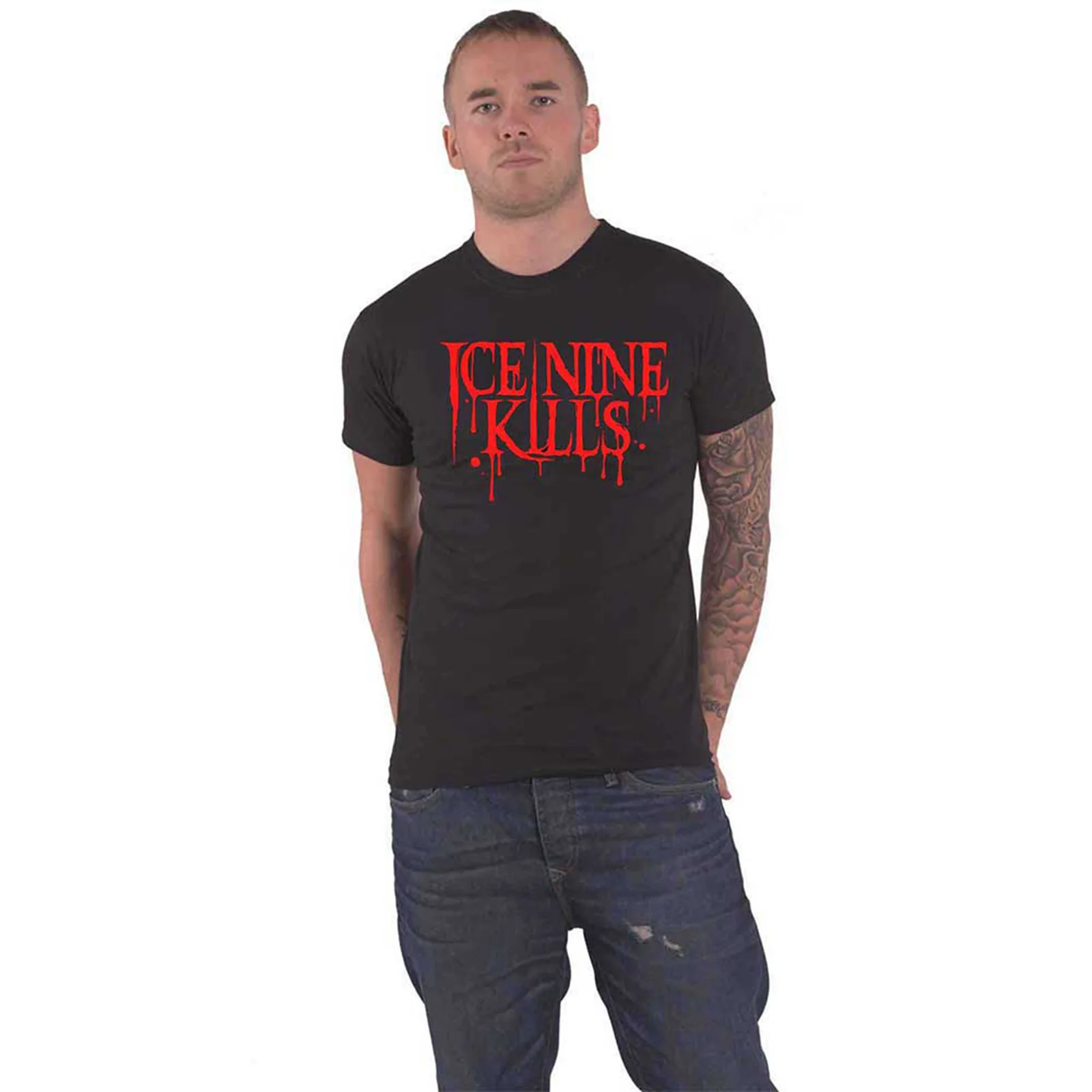 ICE NINE KILLS - CROSS SWORDS - T-Shirt Black (Back Print) - Image 3