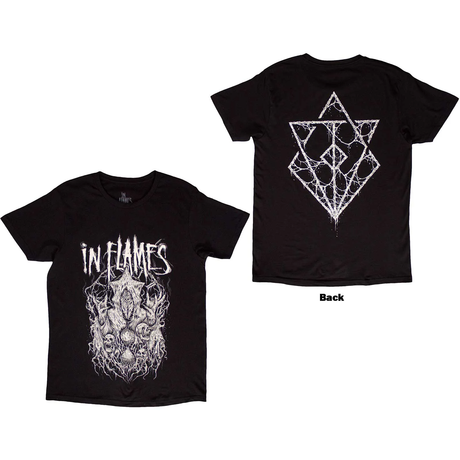 IN FLAMES - BURIED IN TIME - T-Shirt Black (Back Print)