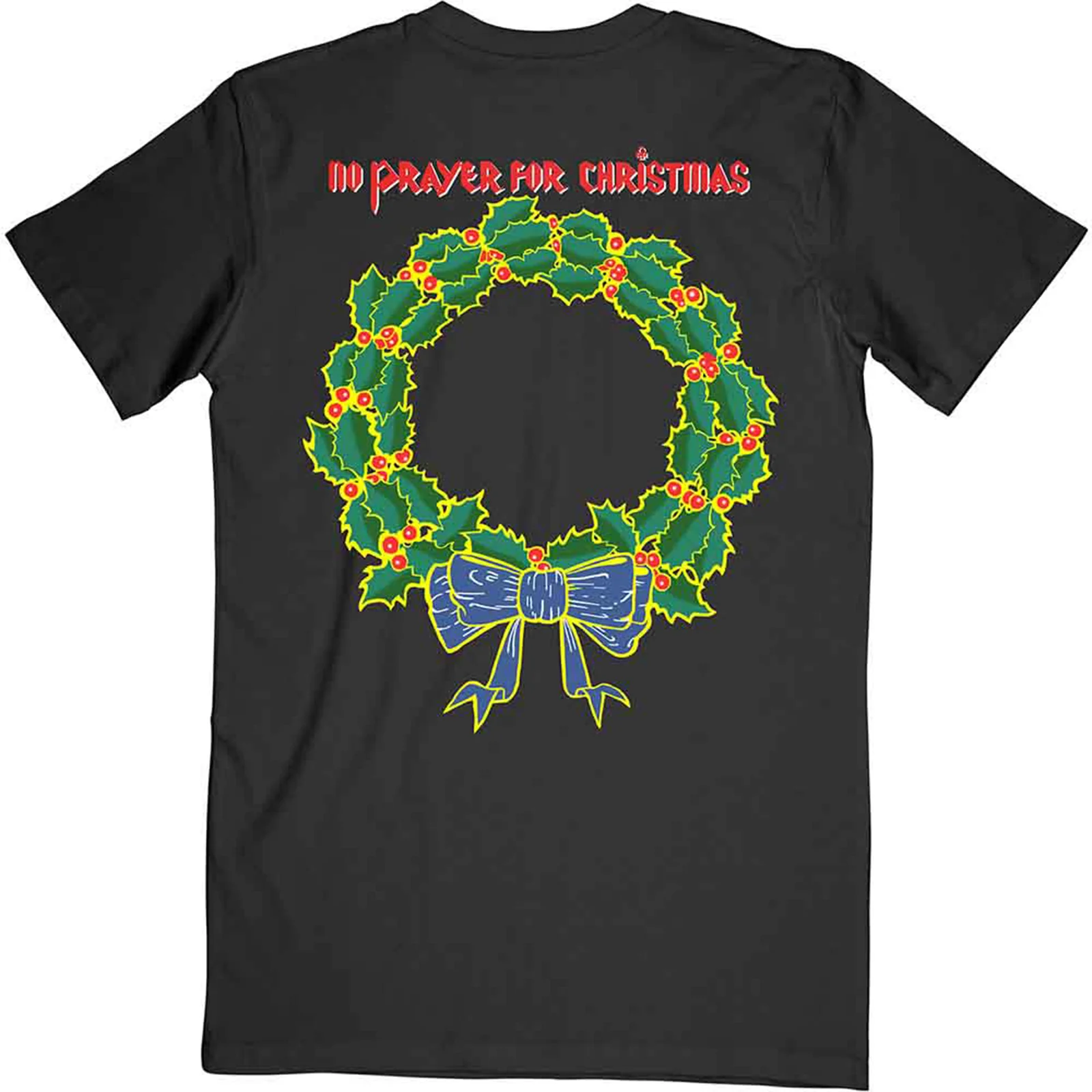 IRON MAIDEN - NO PRAYER FOR CHRISTMAS - T-Shirt Black (Back Print) - Image 2