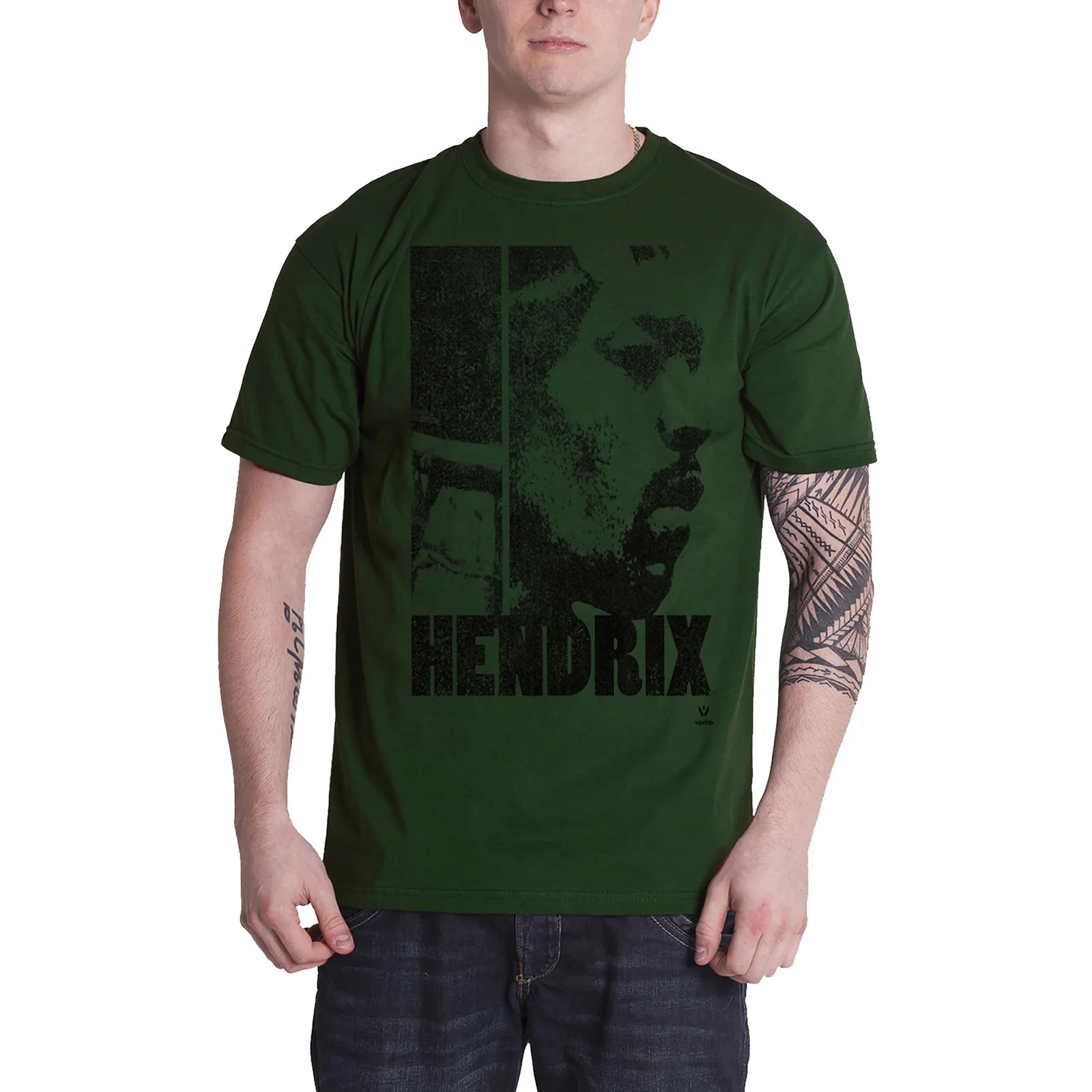 JIMI HENDRIX - LET ME LIVE - T-Shirt Green - Image 2