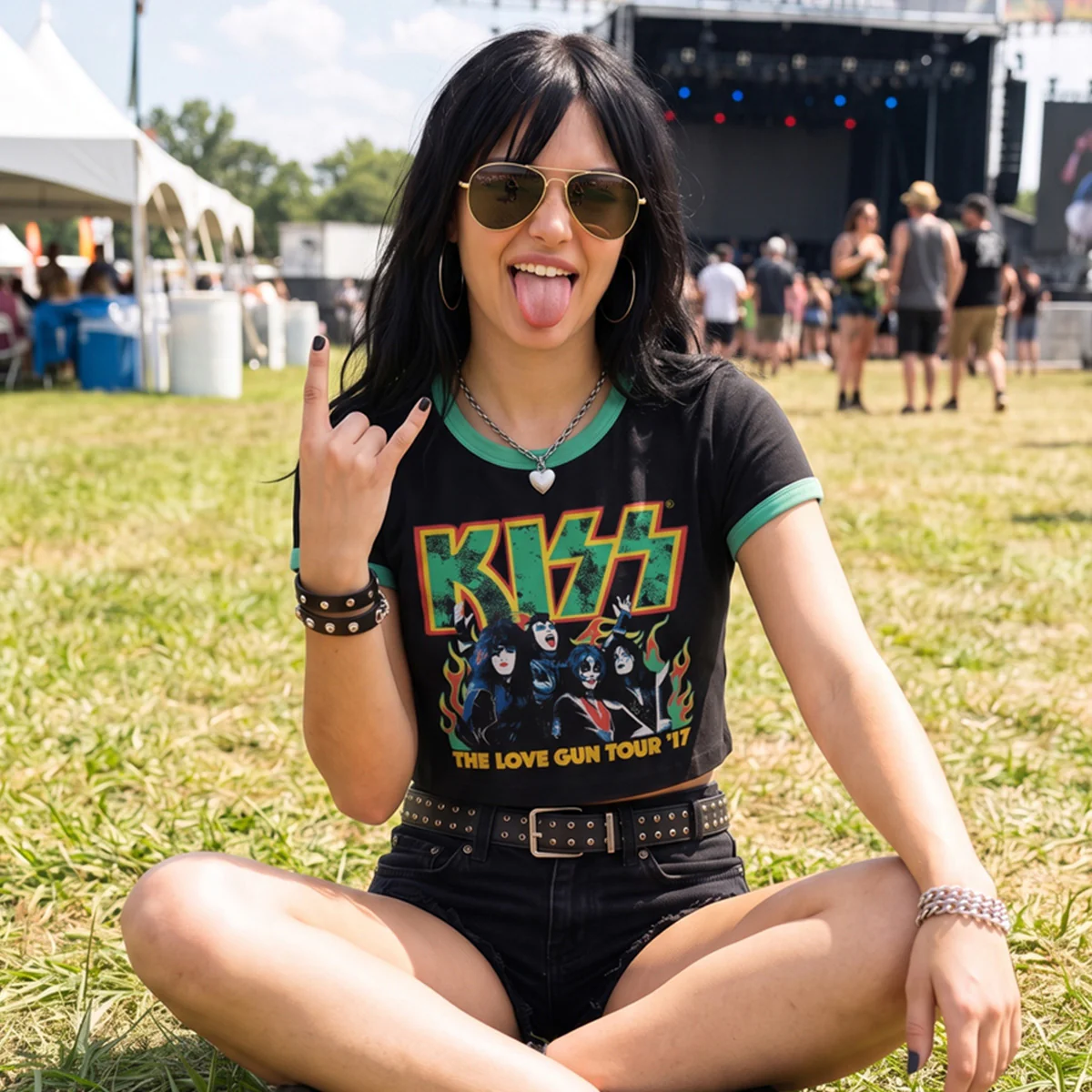 KISS - ST PADDY'S - Crop Top Black - Image 3