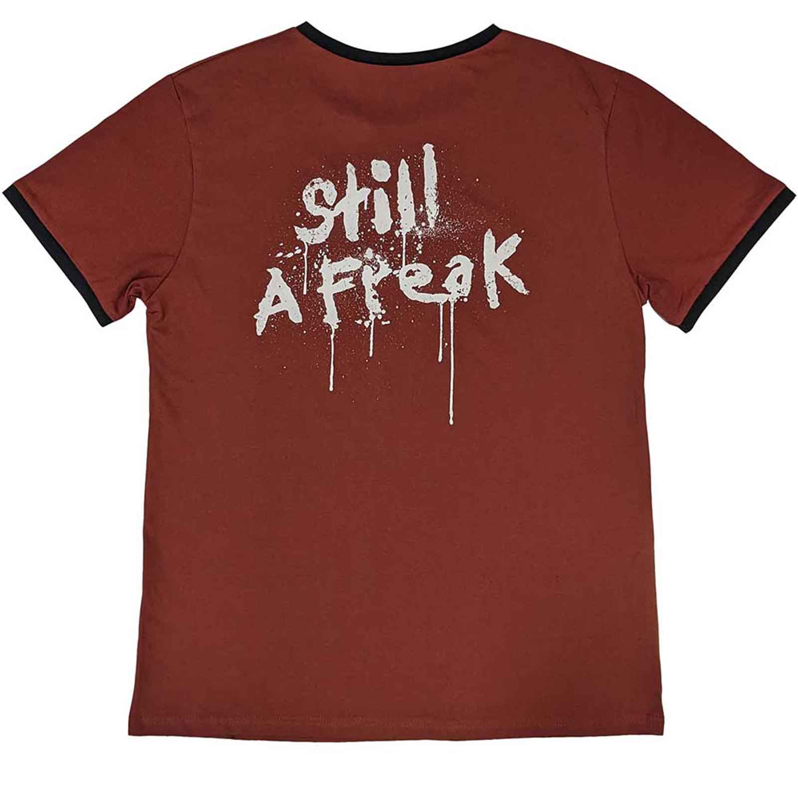 KORN - LOGO - Ringer T-Shirt Red (Back Print) - Image 2