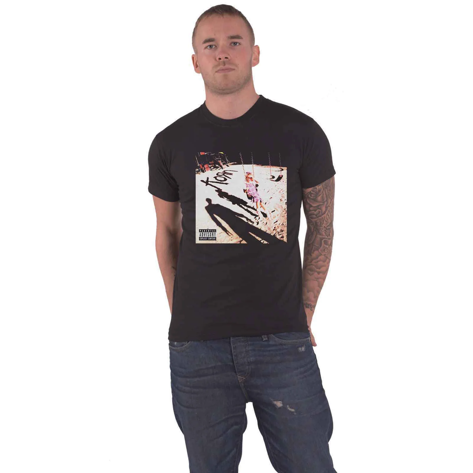 KORN - SELF TITLED - T-Shirt Black - Image 2