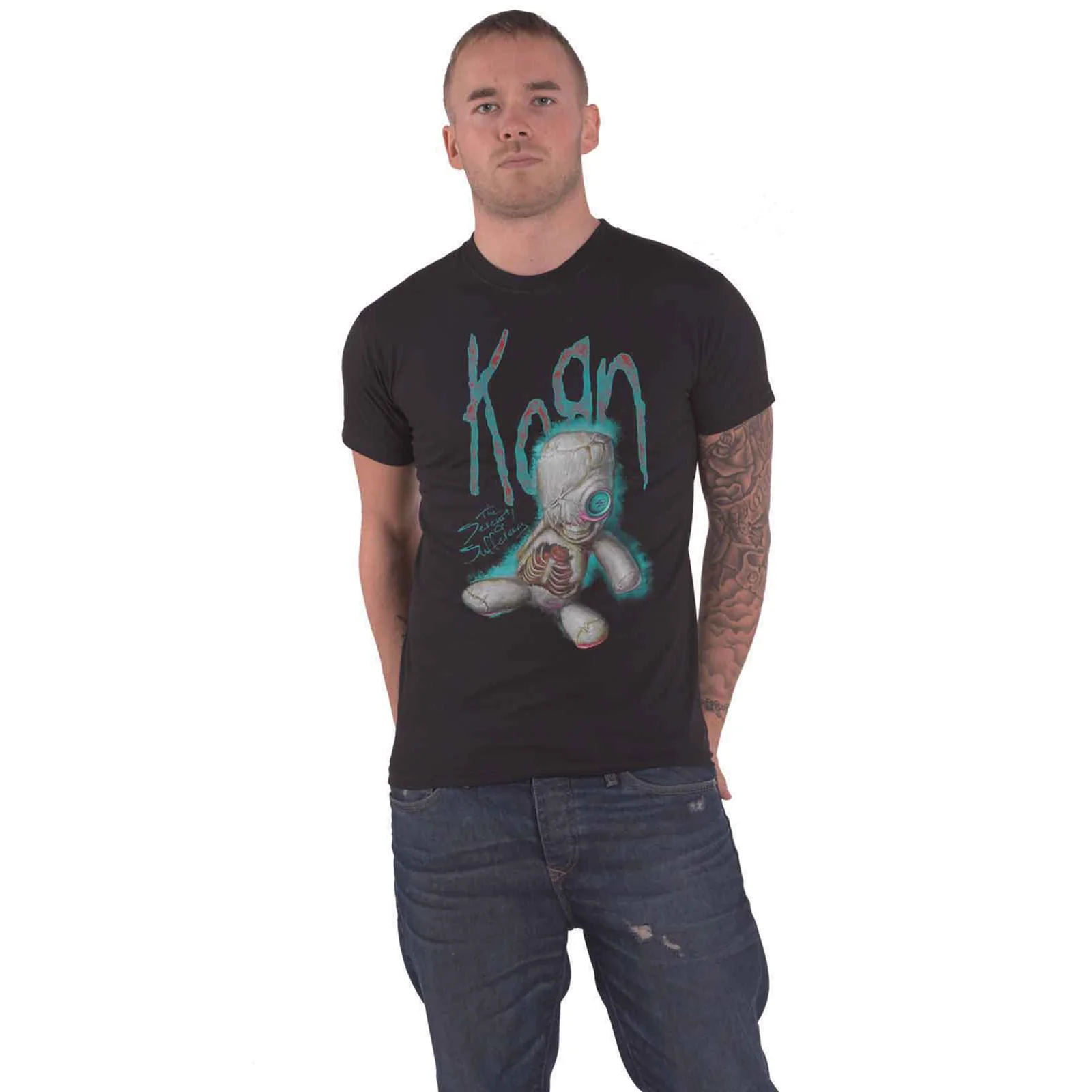 KORN - SOS DOLL - T-Shirt Black (Back Print) - Image 3