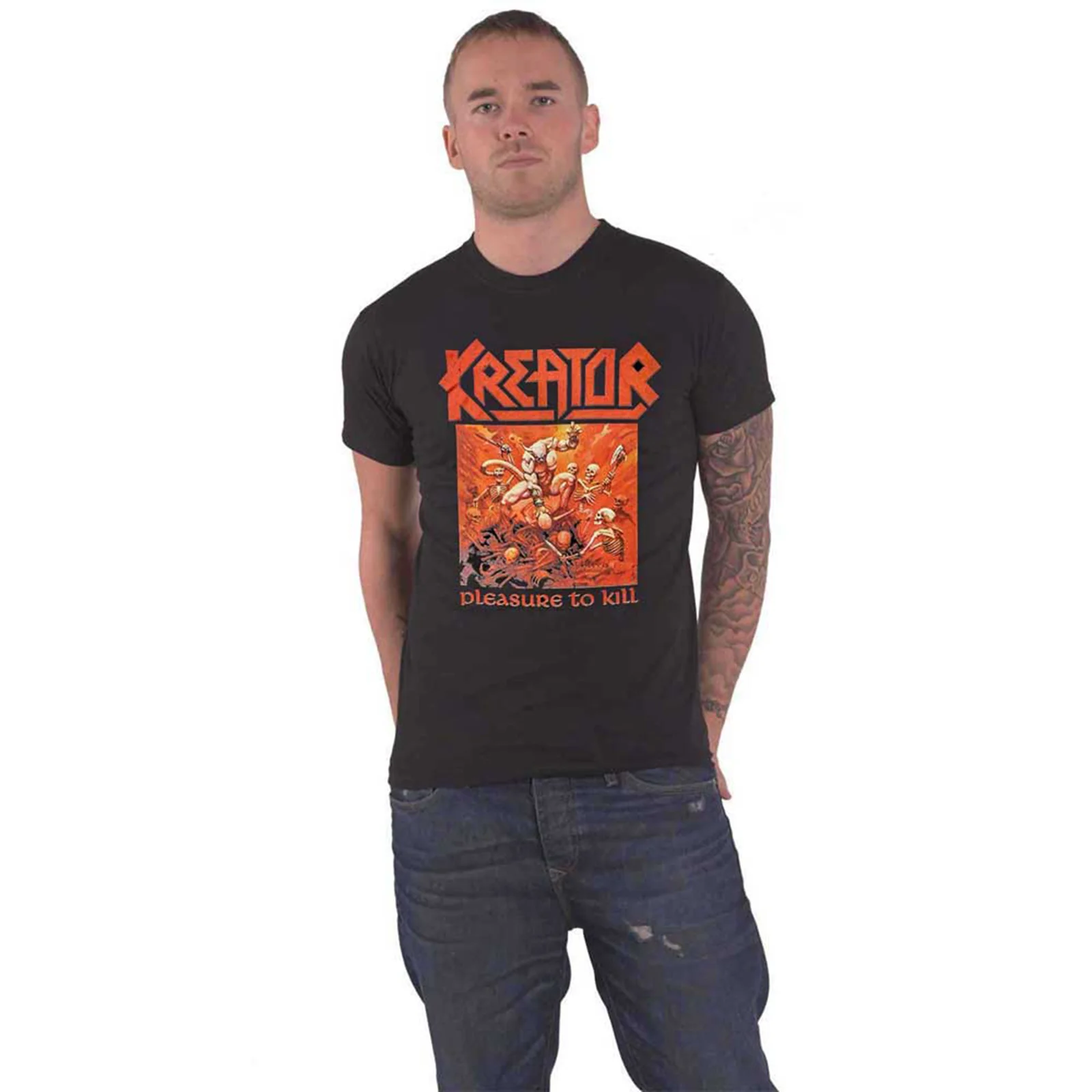 KREATOR - PLEASURE TO KILL - T-Shirt Black (Back Print) - Image 3