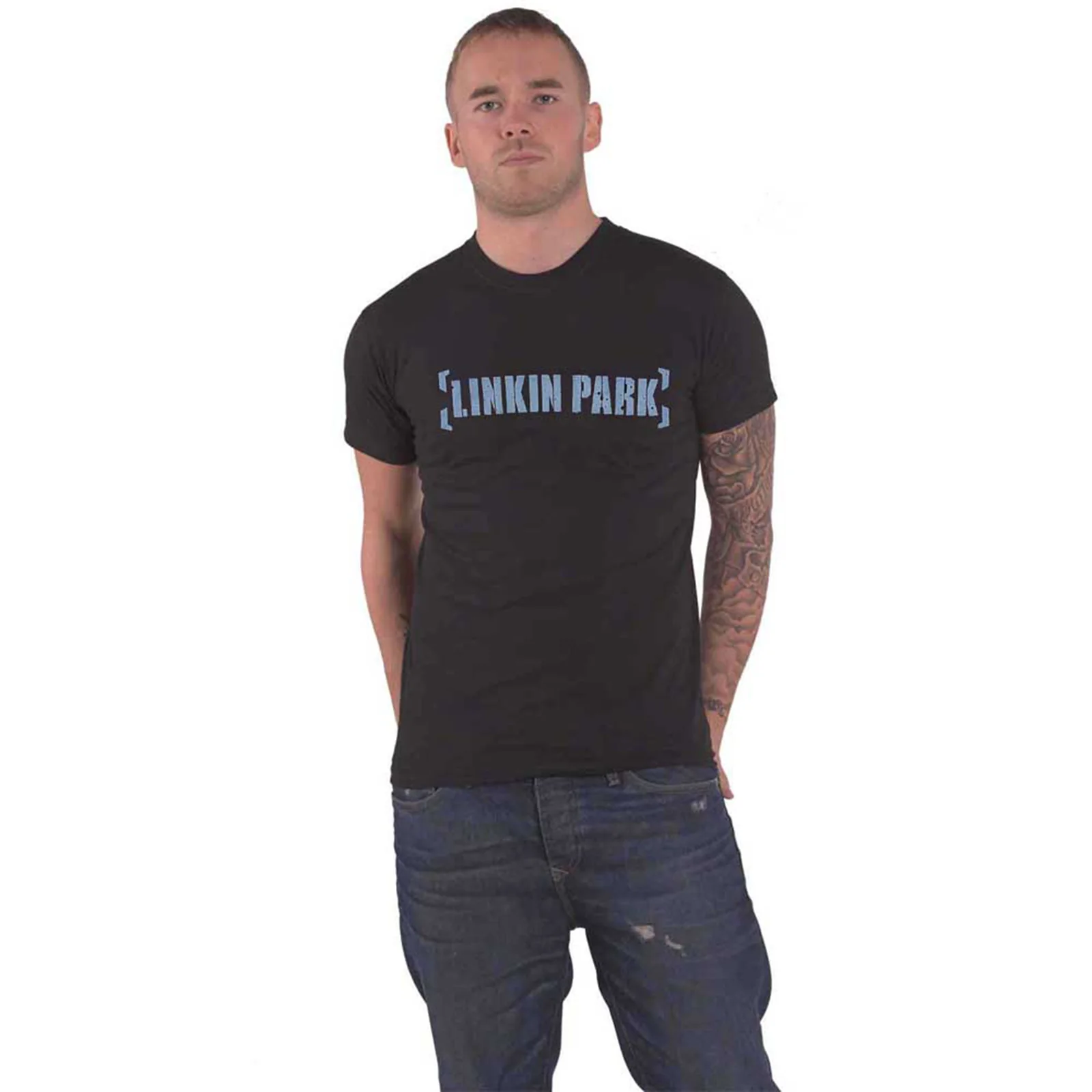 LINKIN PARK - METEORA PORTRAITS - T-Shirt Black (Back Print) - Image 3