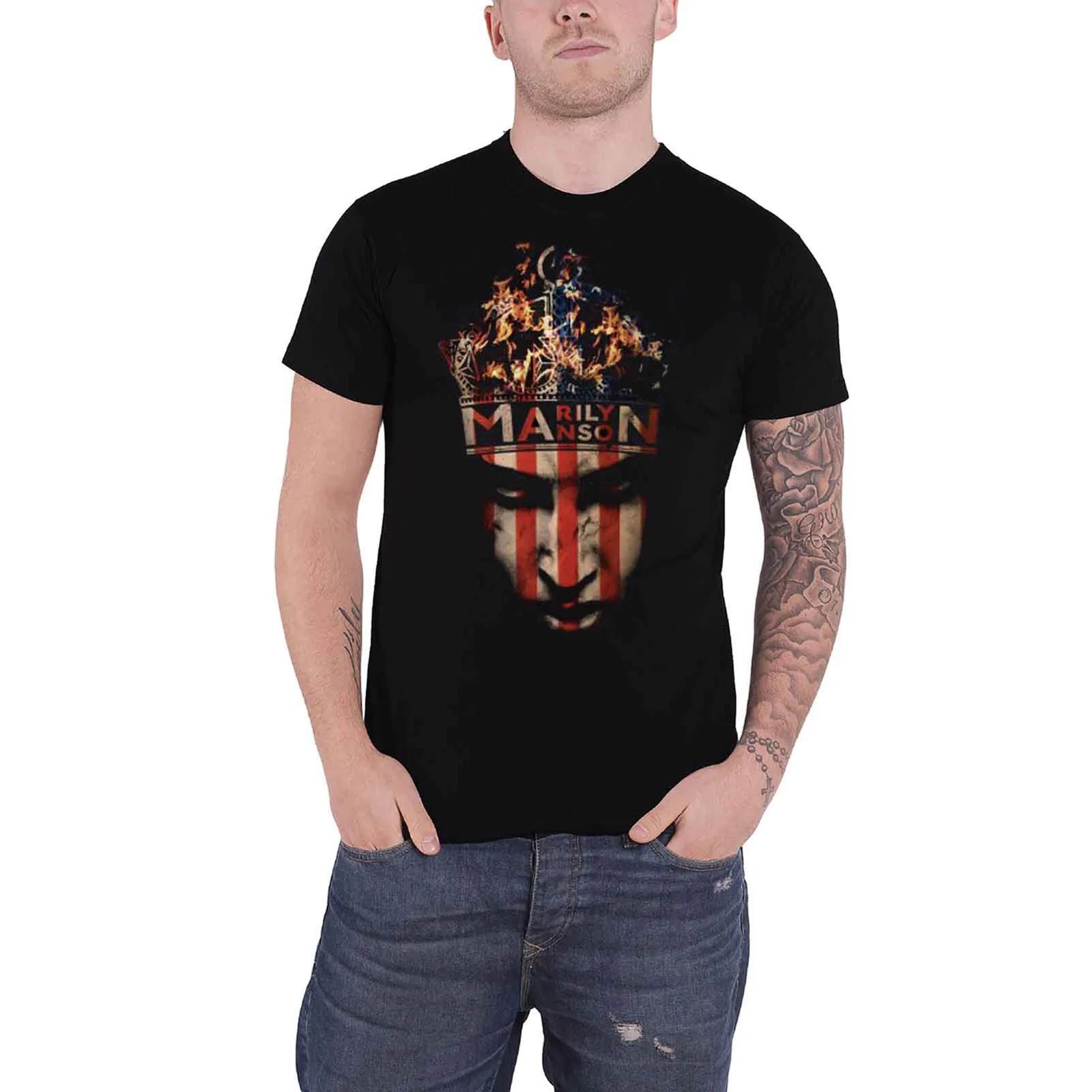 MARILYN MANSON - CROWN - T-Shirt Black - Image 2