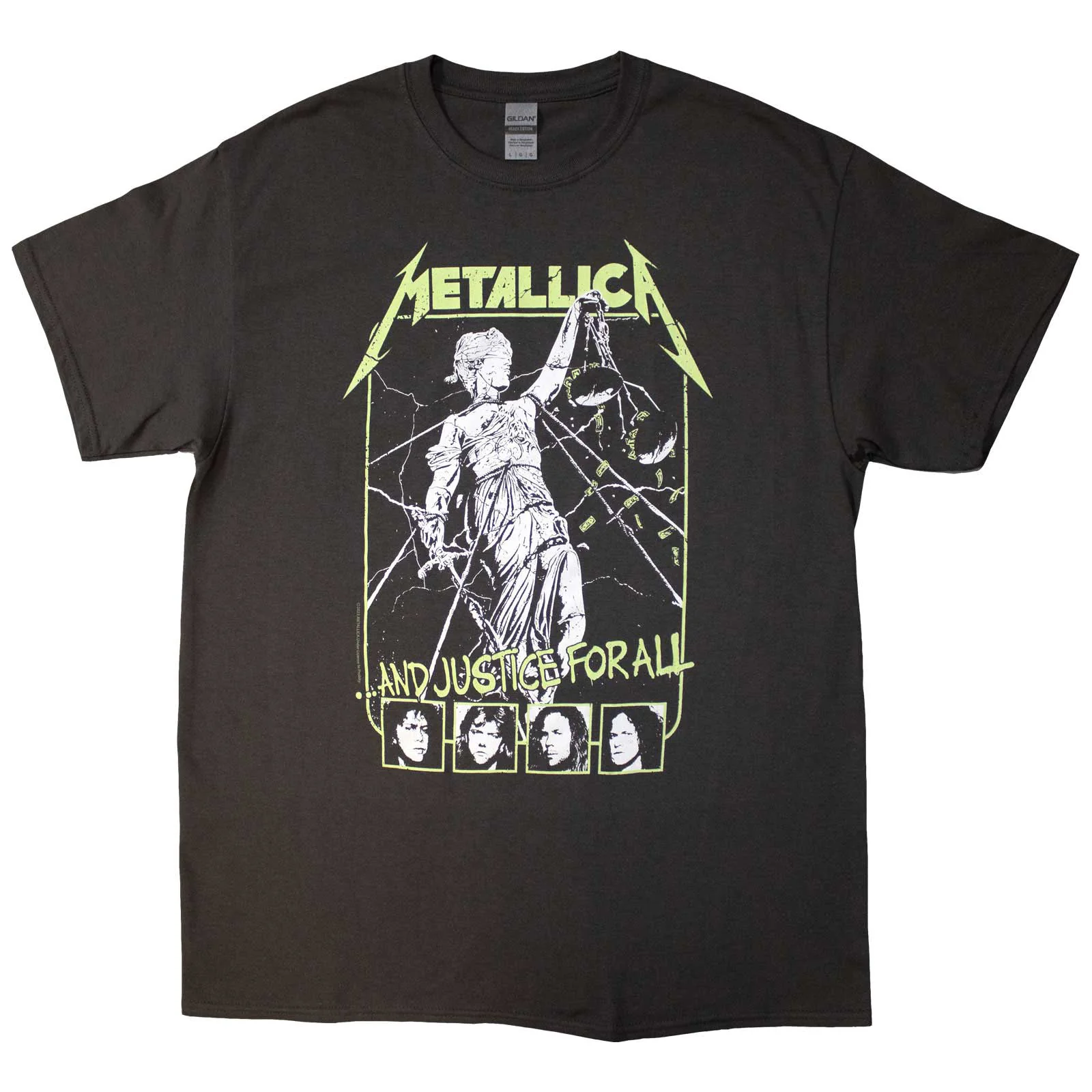 METALLICA - JUSTICE FACES - T-Shirt Grey