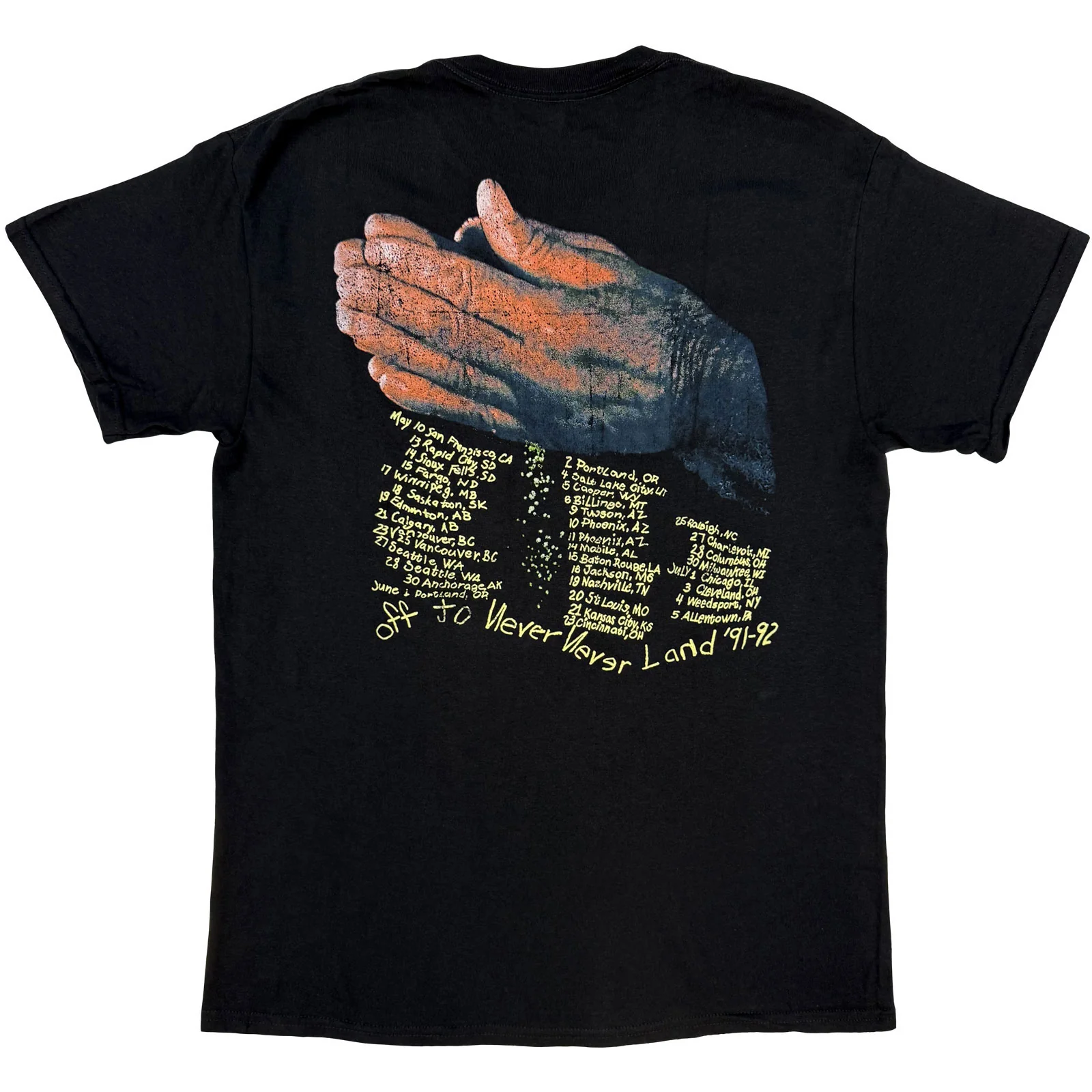 METALLICA - NEVERLAND - T-Shirt Black (Back Print) - Image 2