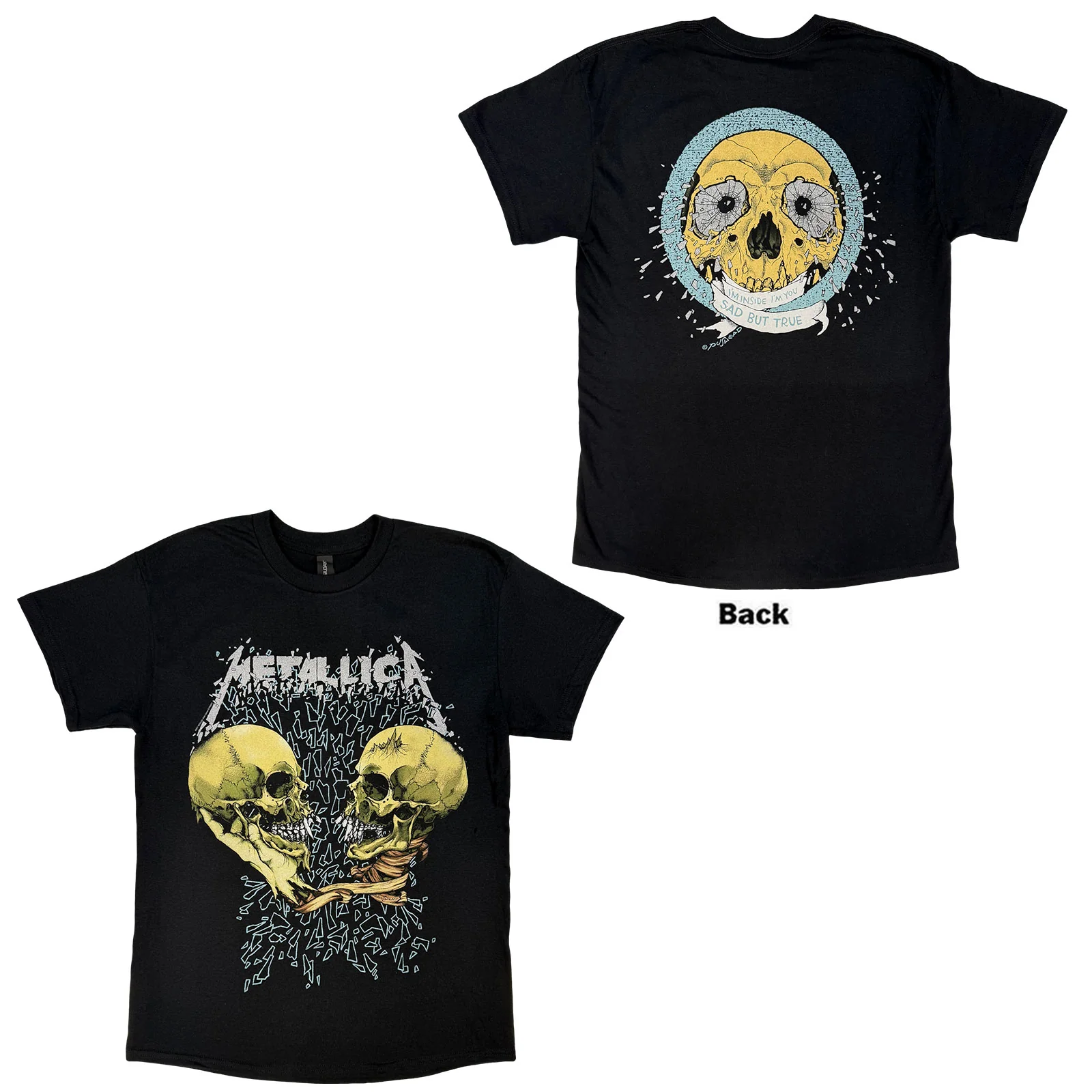 METALLICA - SAD BUT TRUE - T-Shirt Black (Back Print) - Image 3