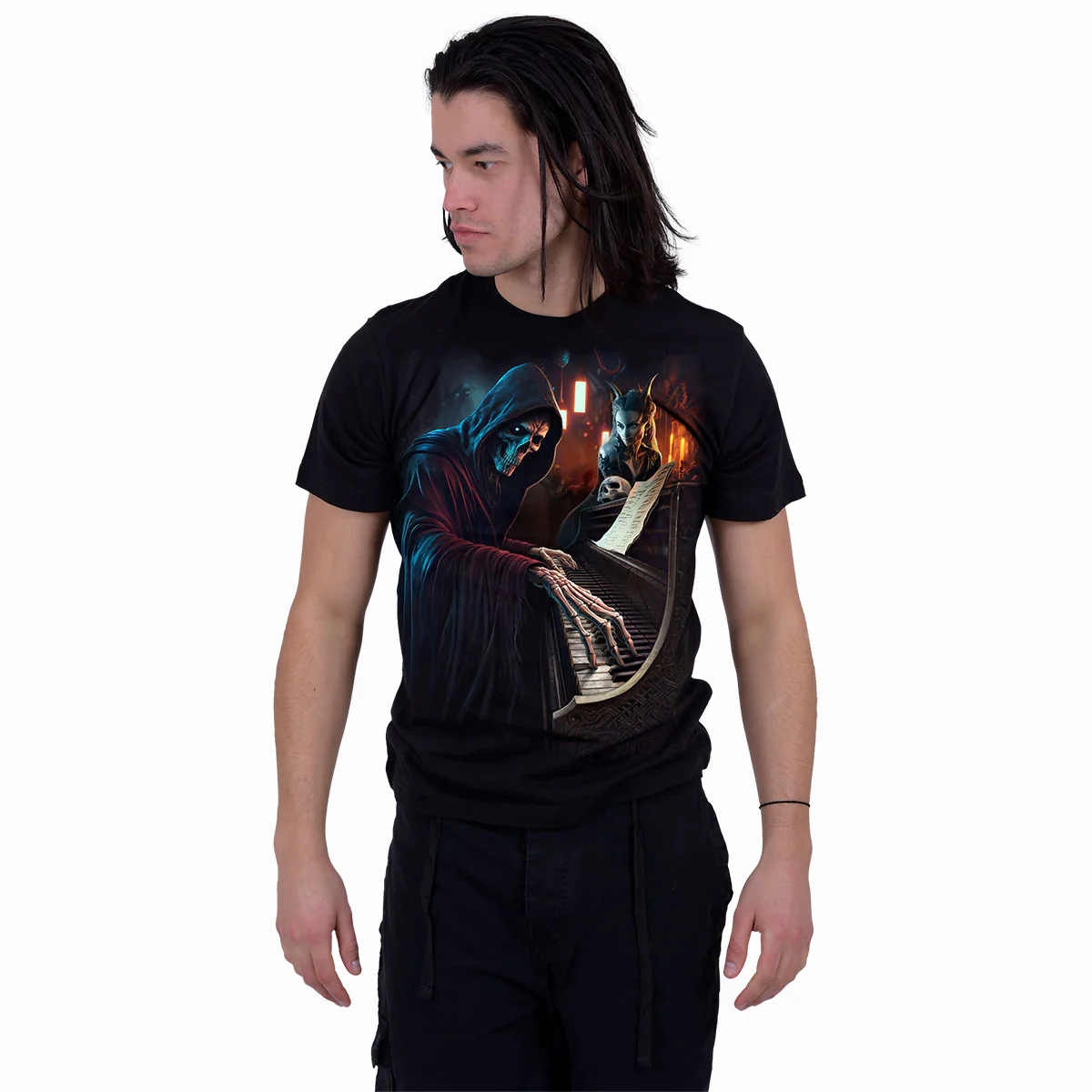 MIDNIGHT BLUES - T-Shirt Black - Image 3