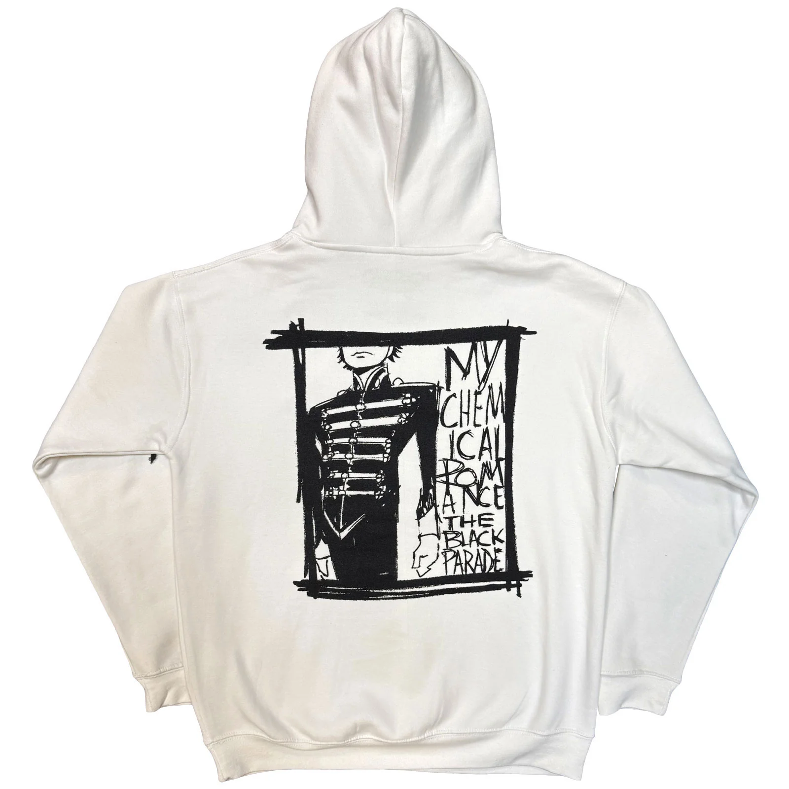 MY CHEMICAL ROMANCE - XV MARCHING FRAME - Pullover Hoodie White (Back Print) - Image 2