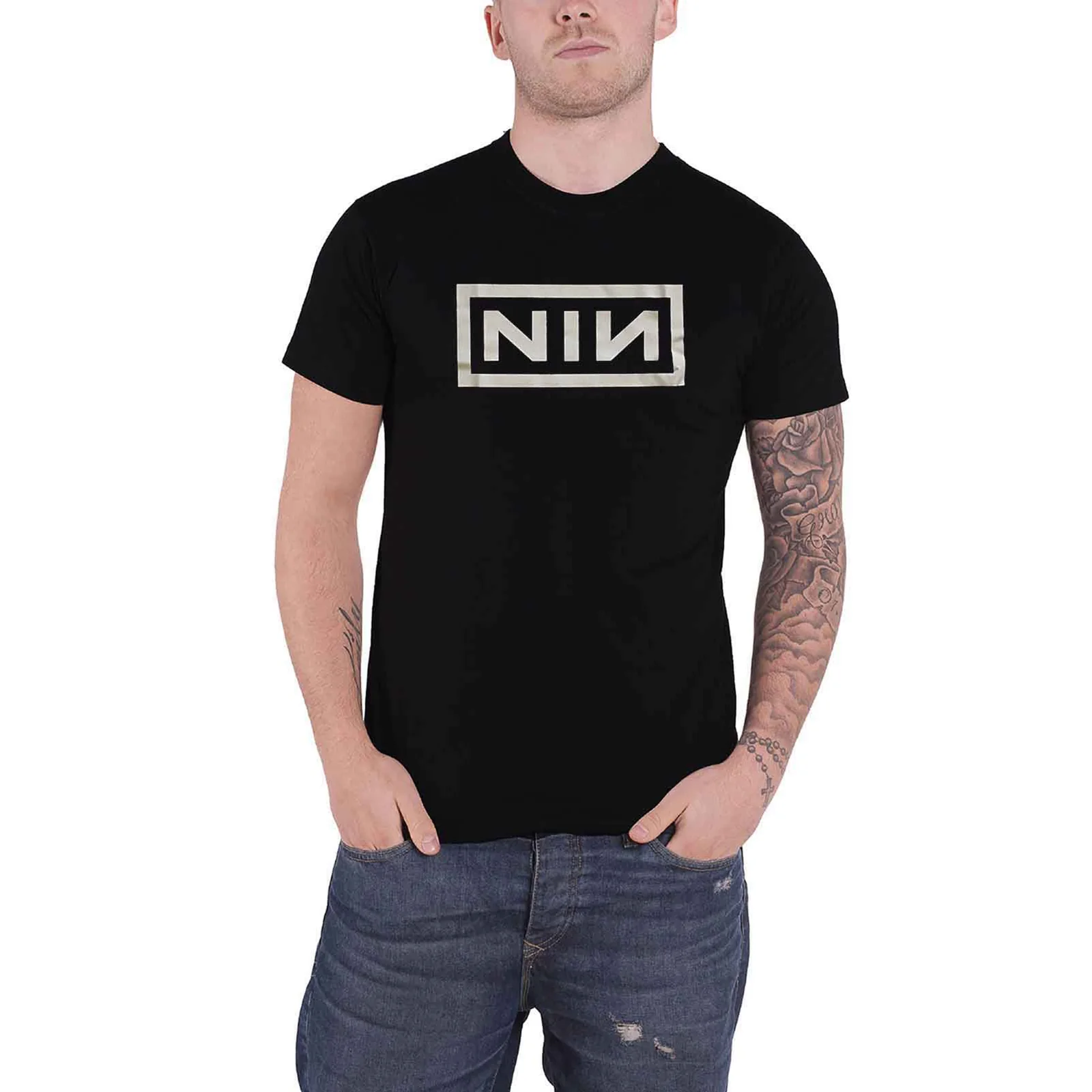 NINE INCH NAILS - CLASSIC LOGO - T-Shirt Black - Image 2
